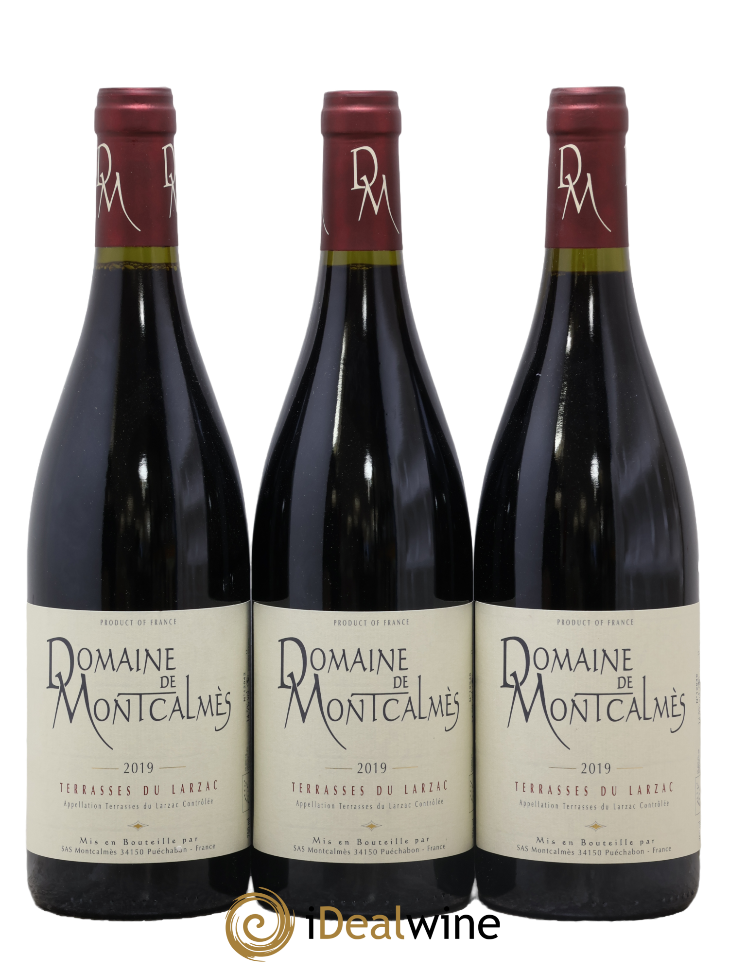 Terrasses du Larzac Domaine de Montcalmès Frédéric Pourtalié 2019 - Lot de 3 bouteilles - 0