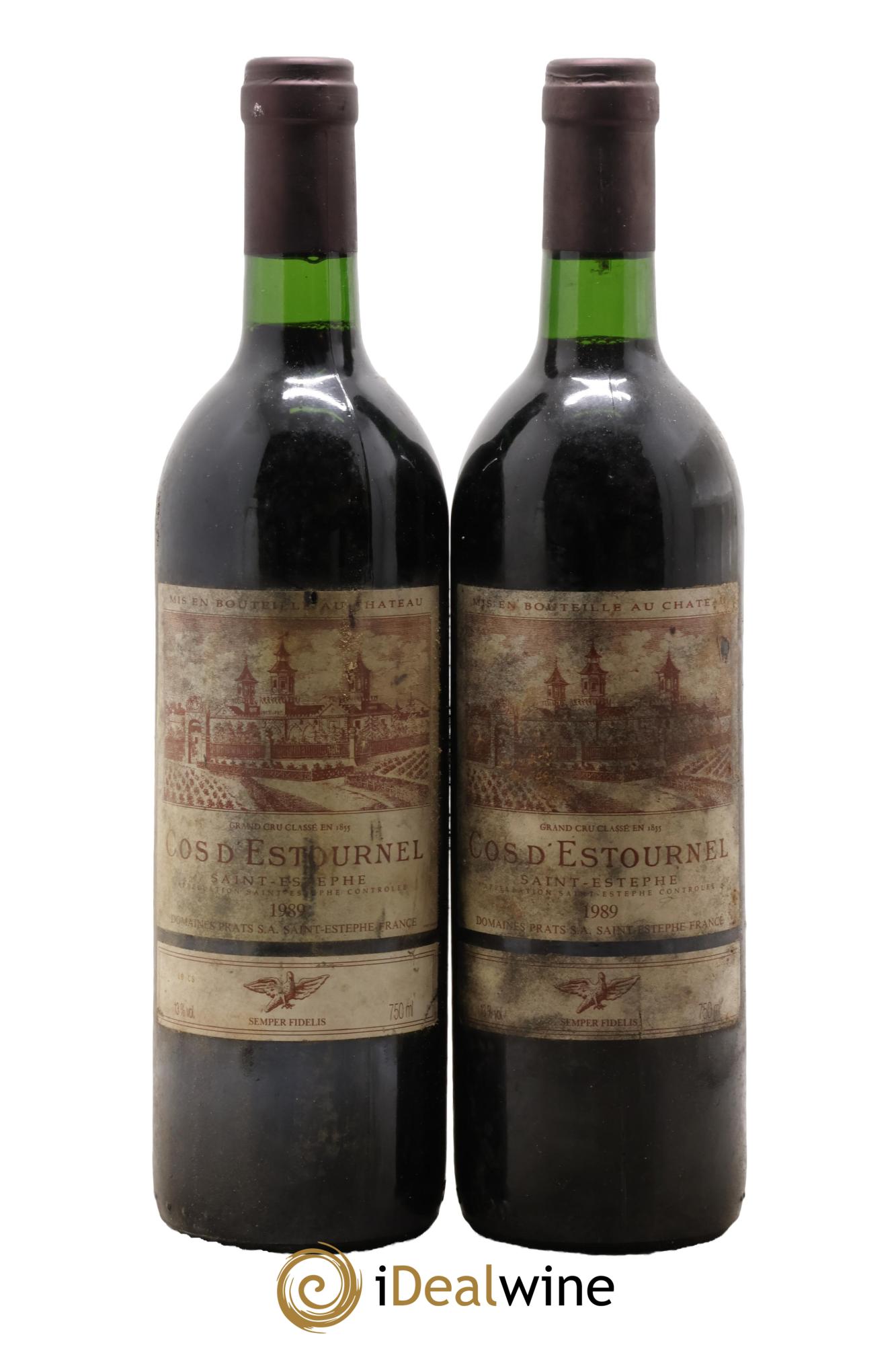 Cos d'Estournel 2ème Grand Cru Classé 1989 - Lotto di 2 bottiglie - 0