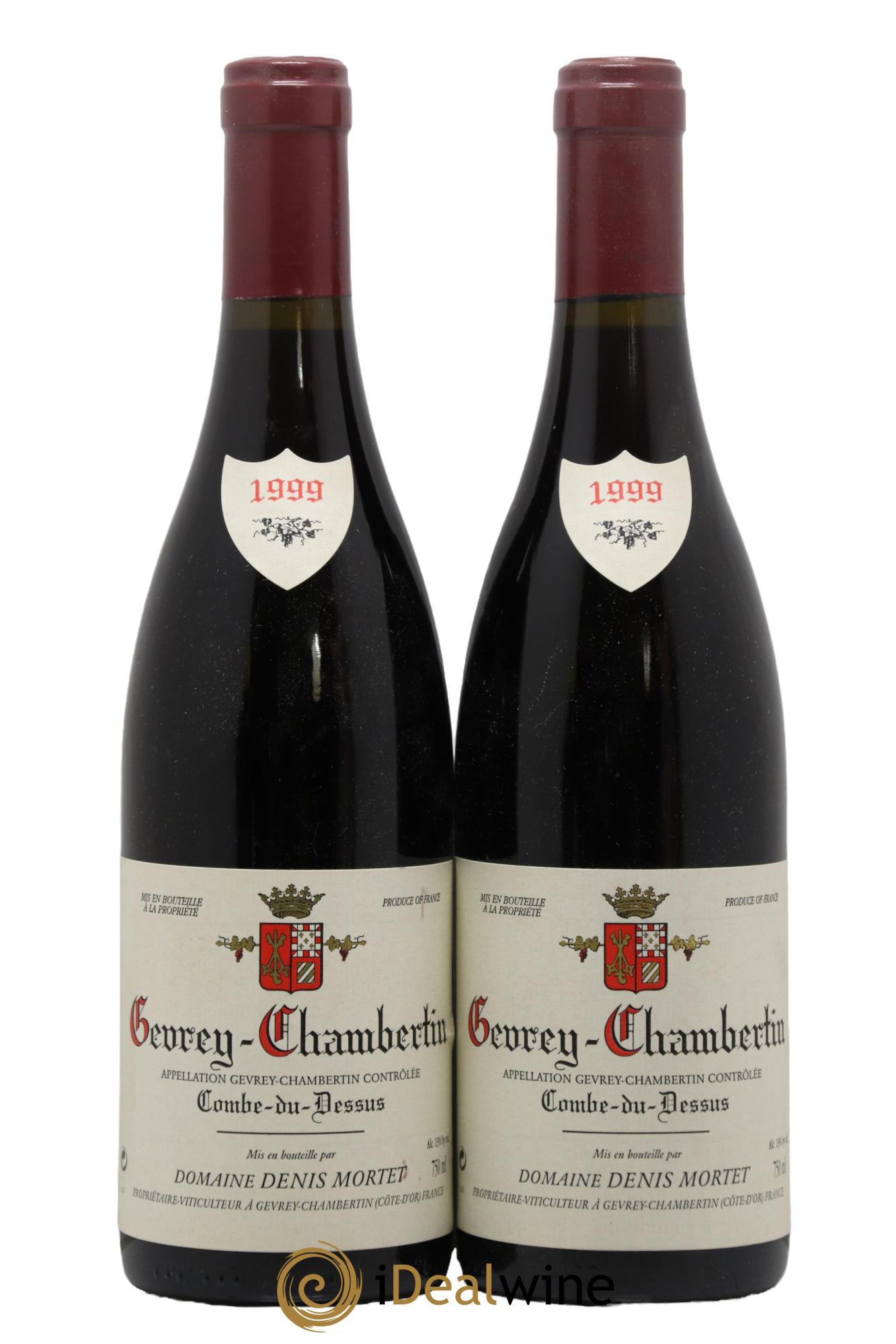 Gevrey-Chambertin Combe du Dessus Denis Mortet (Domaine) 1999 - Lot of 2 bottles - 0