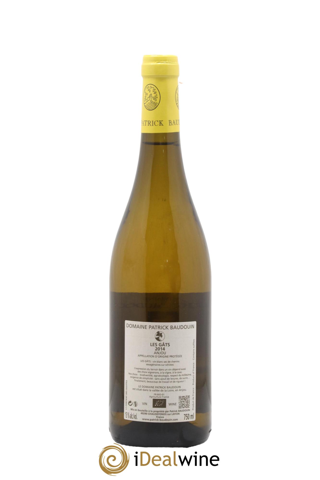 Anjou Les Gats Patrick Baudouin 2014 - Lotto di 1 bottiglia - 1