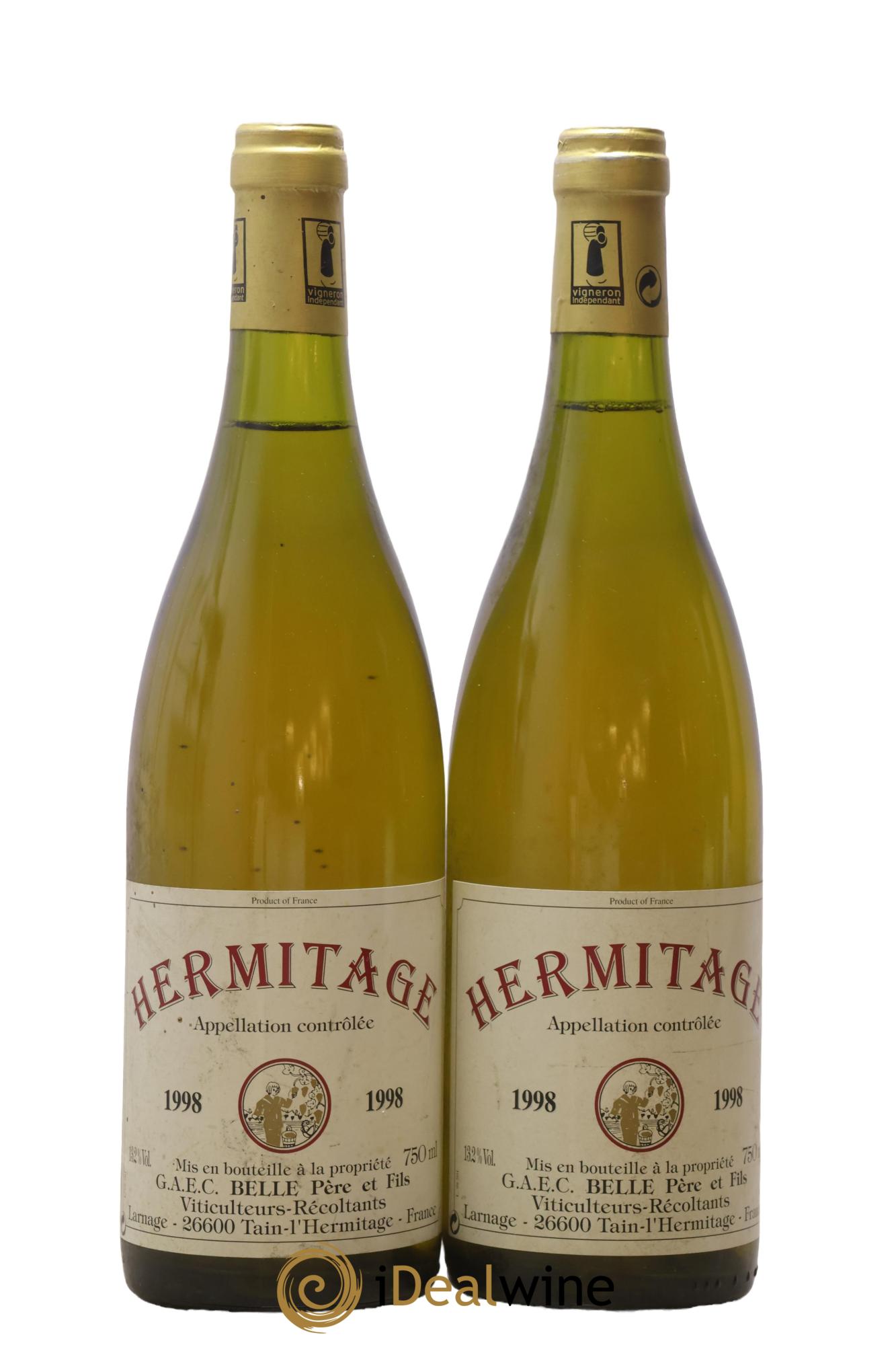 Hermitage Belle 1998 - Lot de 2 bouteilles - 0