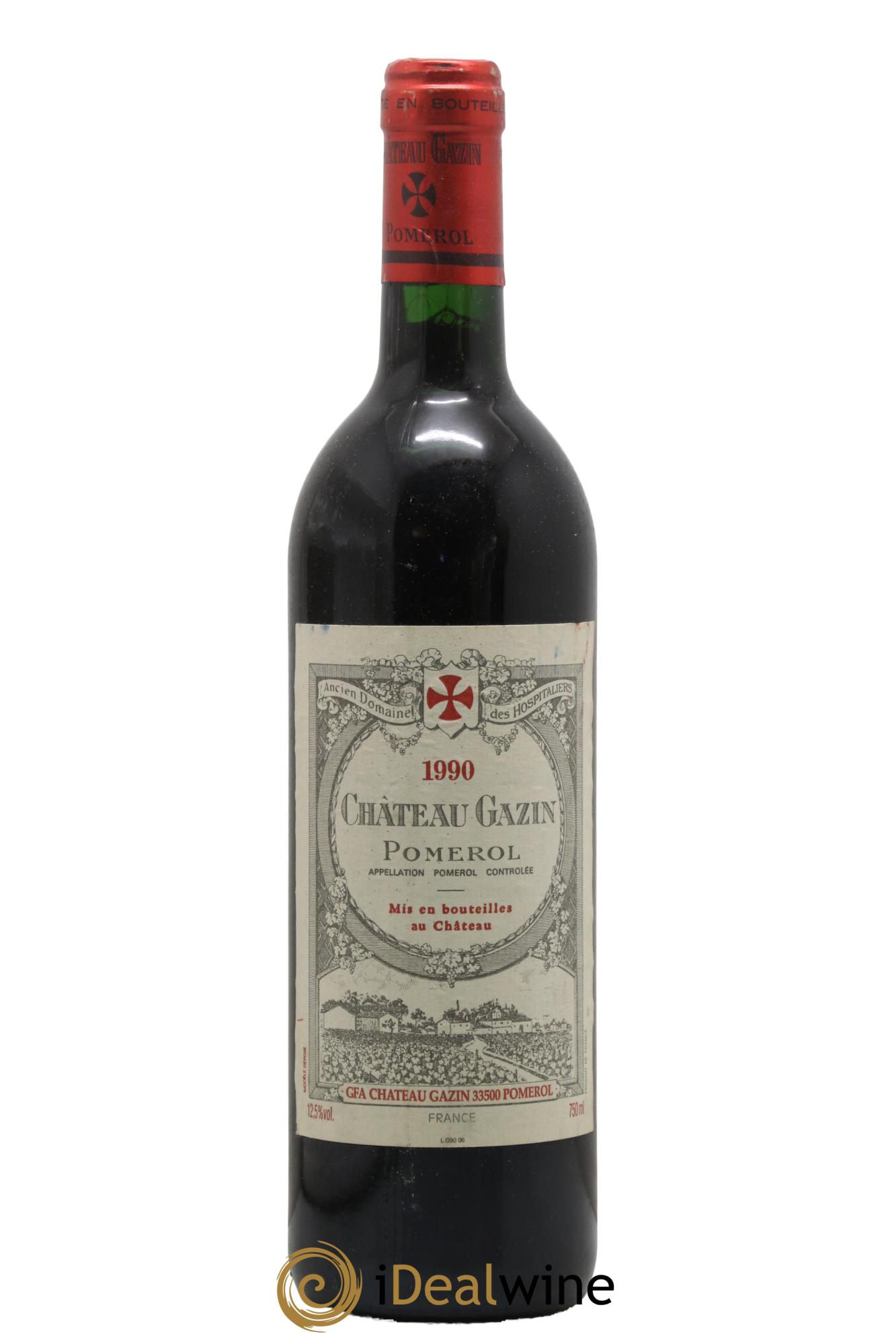 Château Gazin 1990 - Lot de 1 bouteille - 0