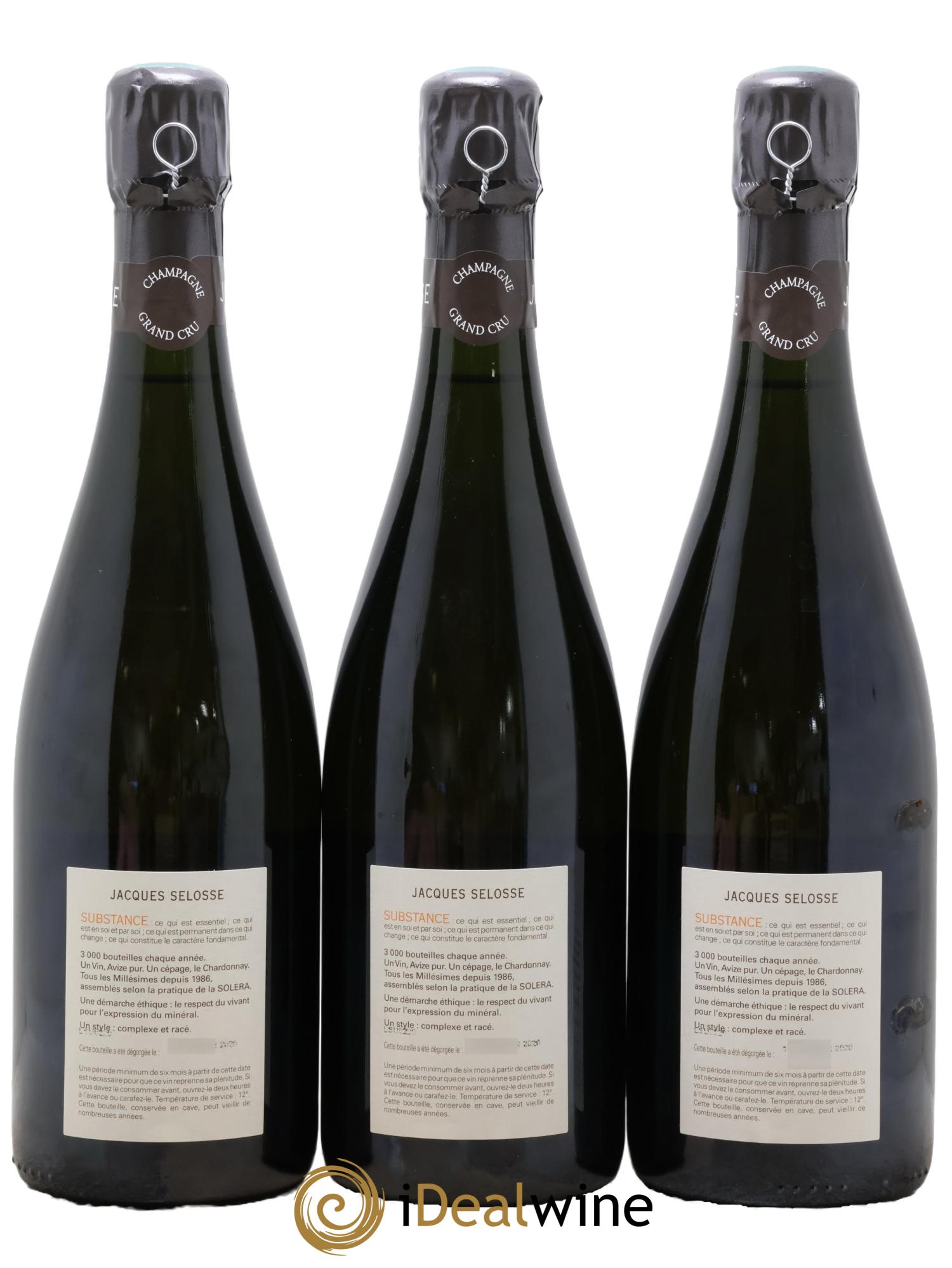 Substance Jacques Selosse - Lot of 3 bottles - 1