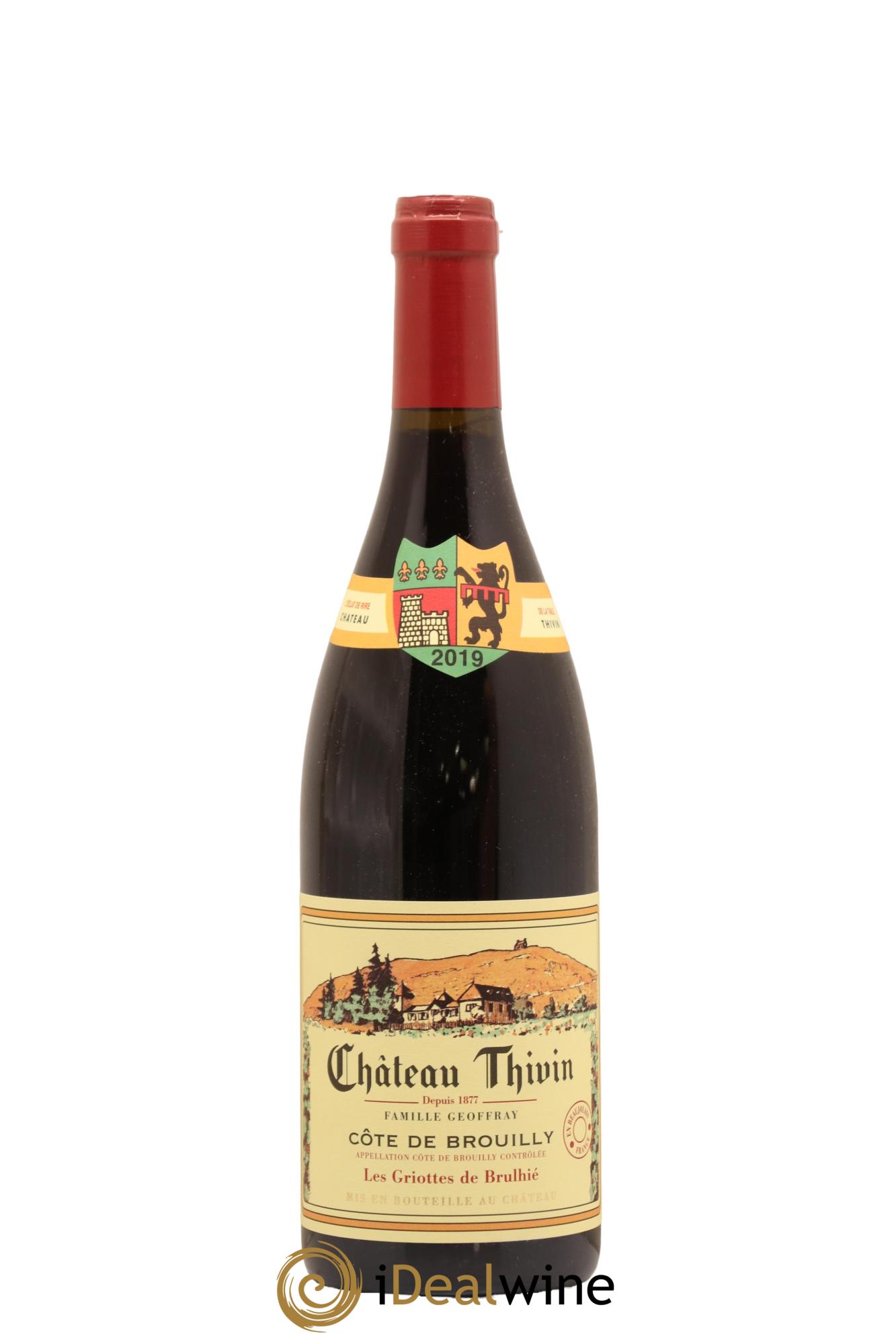 Côte de Brouilly Les Griottes de Brulhié Château Thivin 2019 - Lot de 1 bouteille - 0