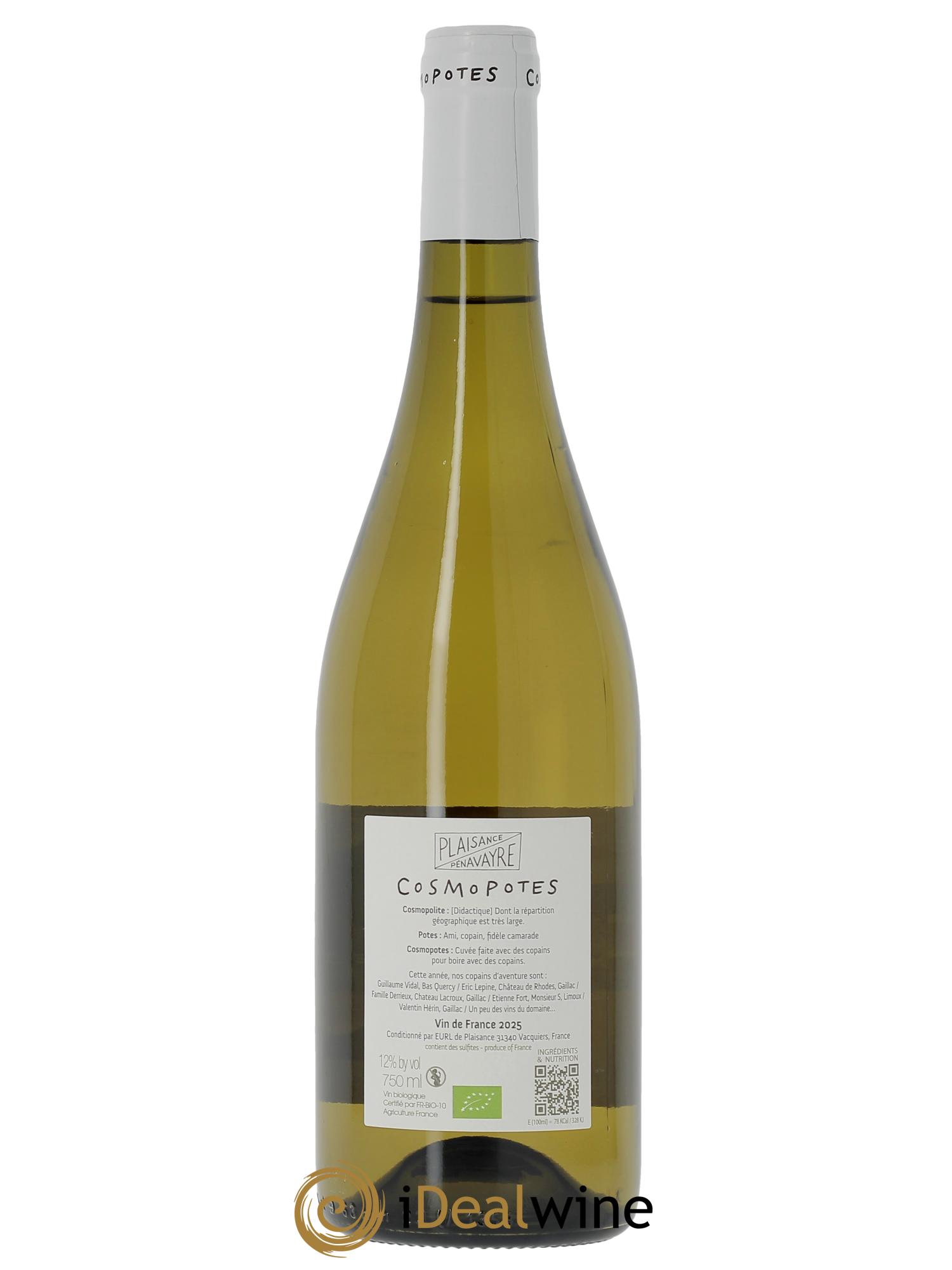 Vin de France Les Cosmopotes Plaisance Penavayre  2025 - Lot de 1 bouteille - 1
