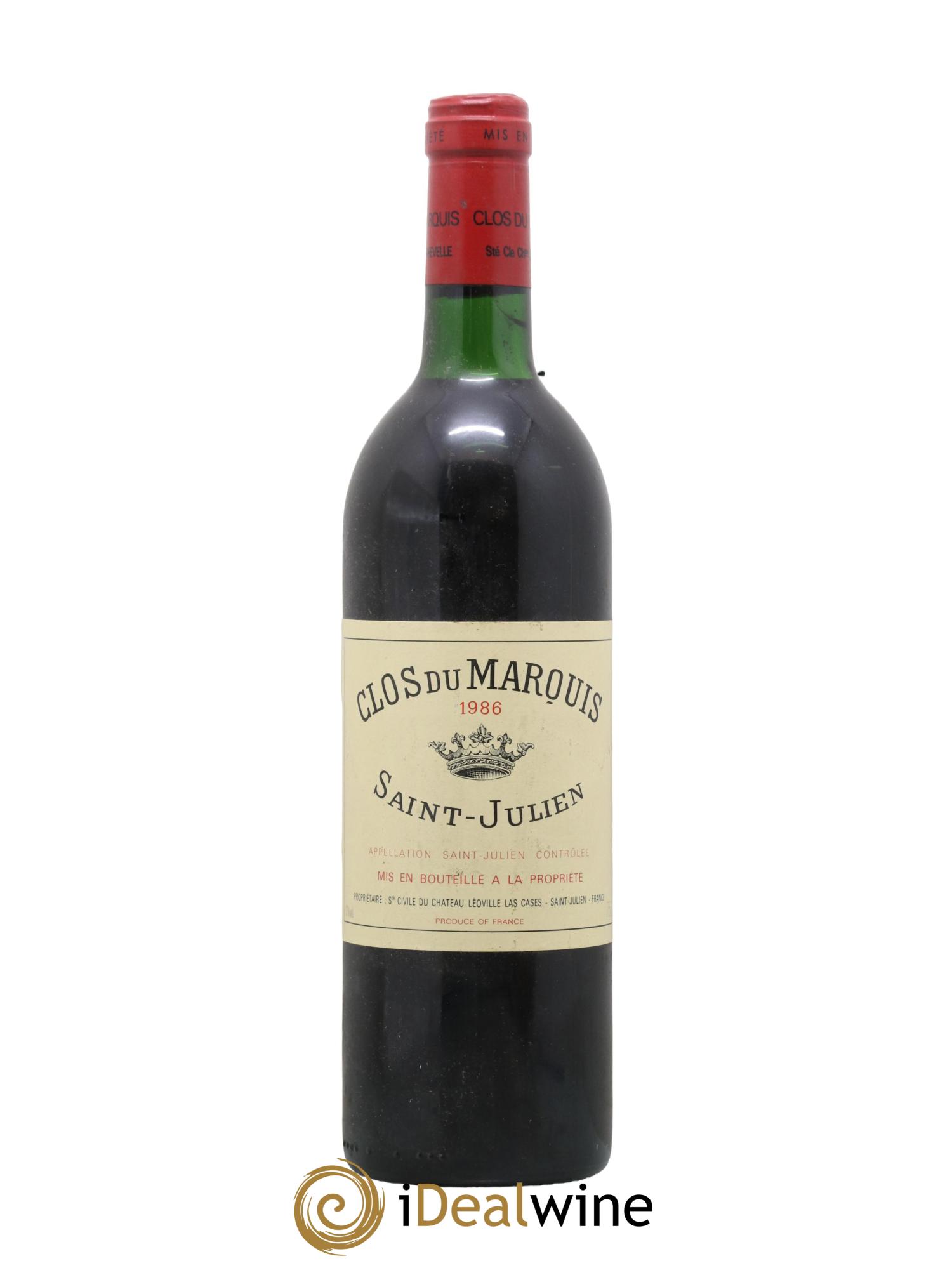 Clos du Marquis 1986 - Lot de 1 bouteille - 0