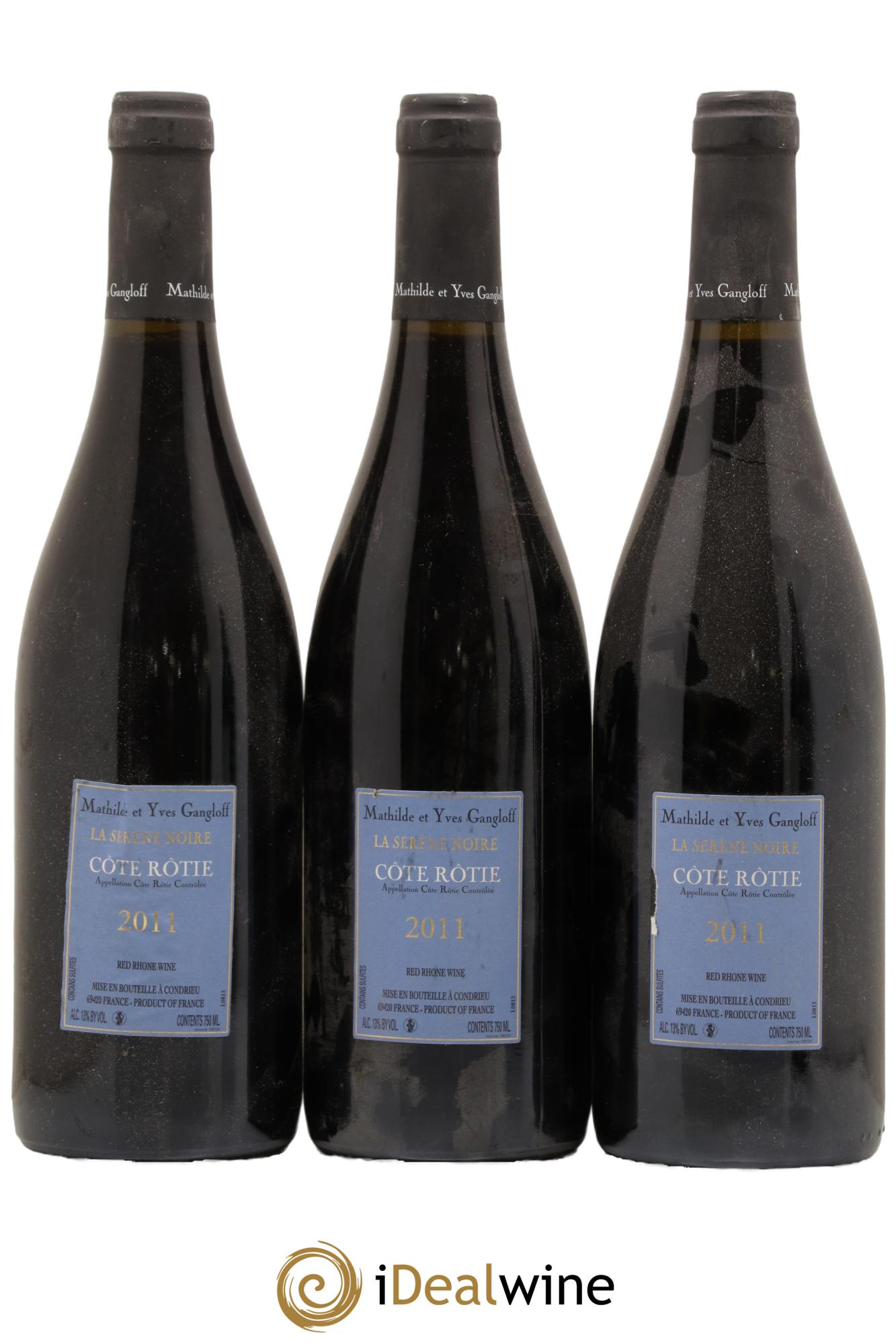 Côte-Rôtie La Sereine Noire Gangloff (Domaine) 2011 - Lot de 3 bouteilles - 1