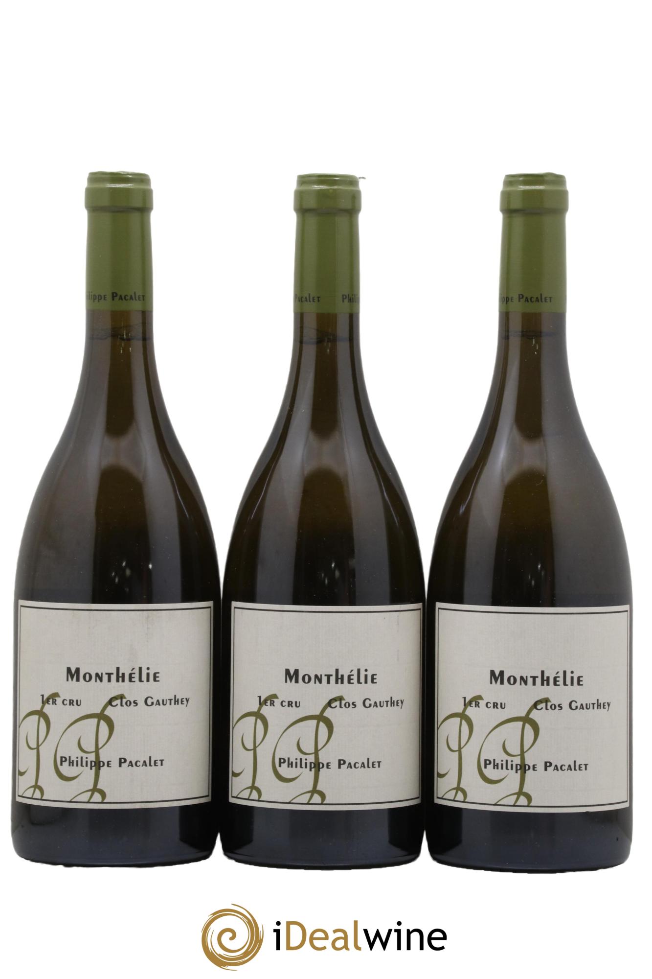Monthélie 1er Cru Clos Gauthey Philippe Pacalet 2019 - Lot de 3 bouteilles - 0