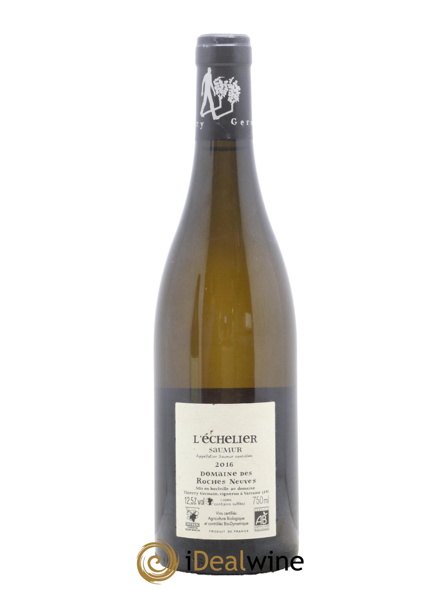 Saumur l'Echelier Domaine des Roches Neuves - Thierry Germain 2016 - Posten von 1 Flasche - 1