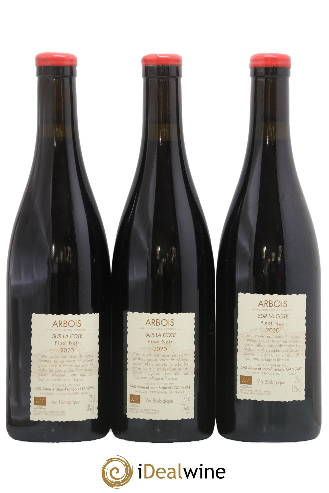 Arbois Sur la Cote Anne et Jean François Ganevat 2020 - Lotto di 3 bottiglie - 1