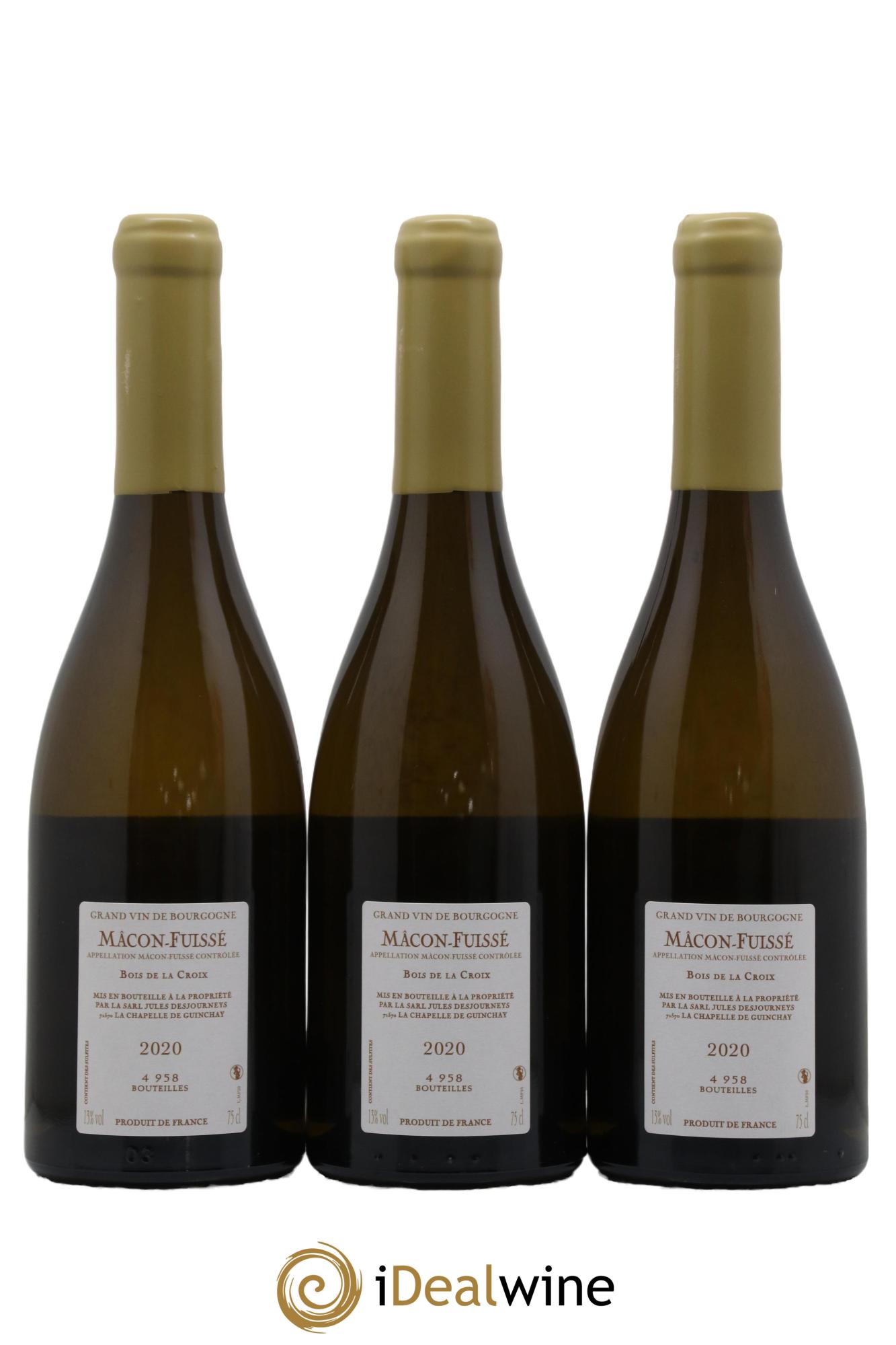 Mâcon-Fuissé Bois de la Croix Jules Desjourneys 2020 - Lot de 3 bouteilles - 1