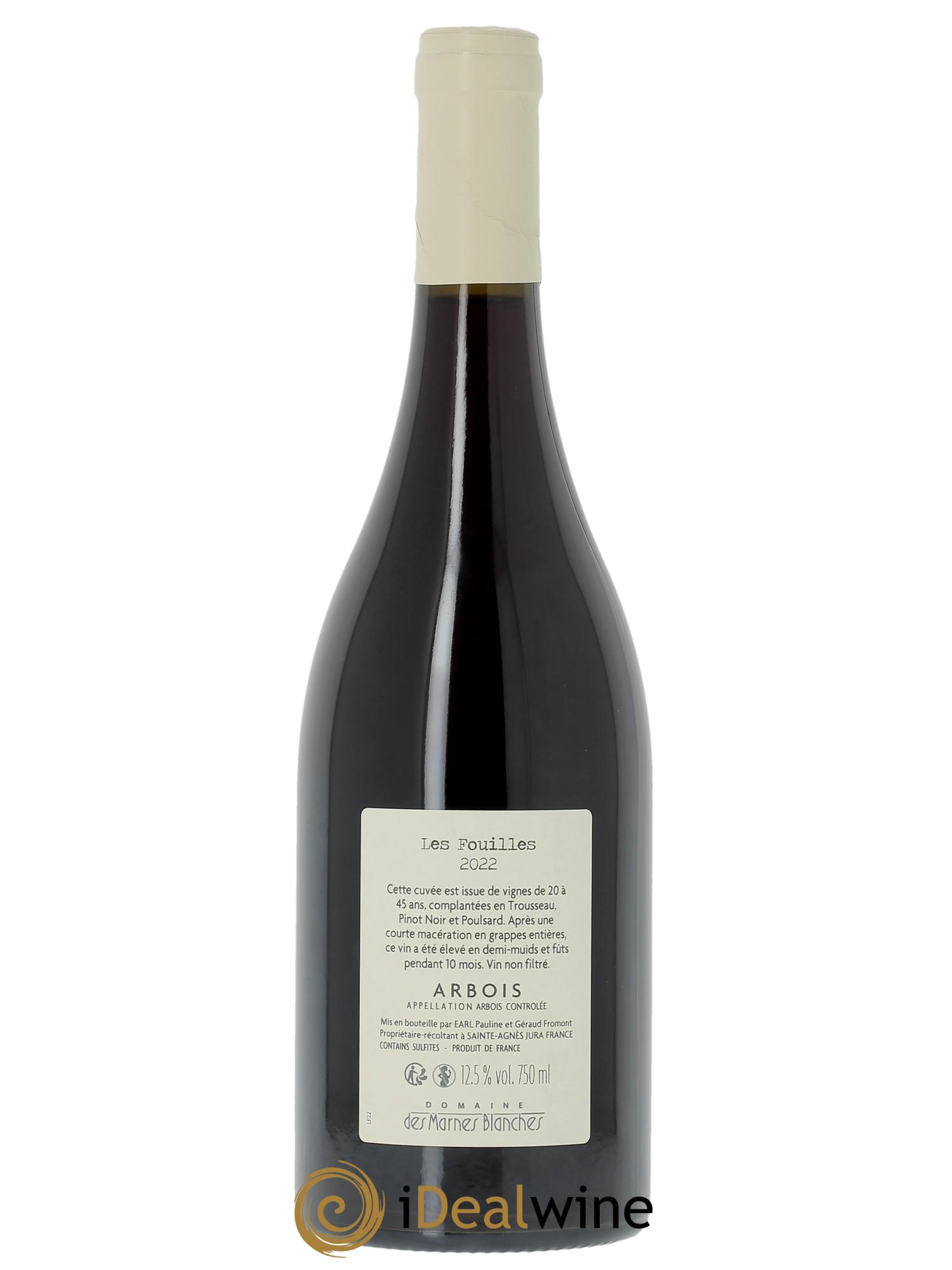 Arbois Les Fouilles Marnes Blanches (Domaine des)  2022 - Lotto di 1 bottiglia - 1