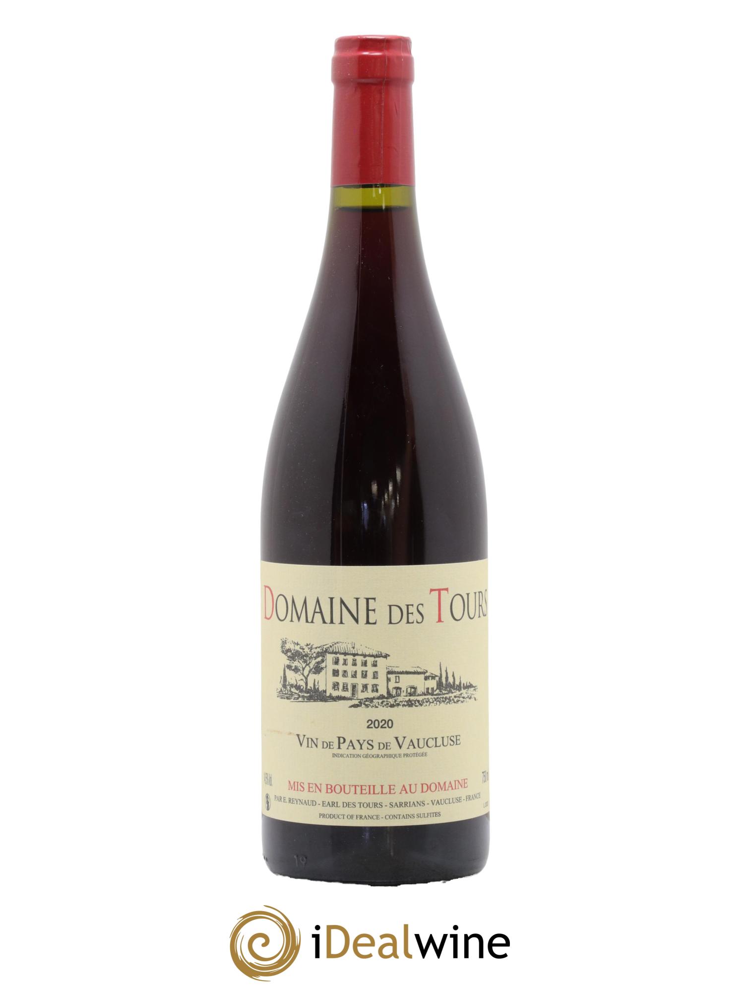 Vaucluse (Vin de Pays de Vaucluse) Domaine des Tours Emmanuel Reynaud 2020 - Lot de 1 bouteille - 0