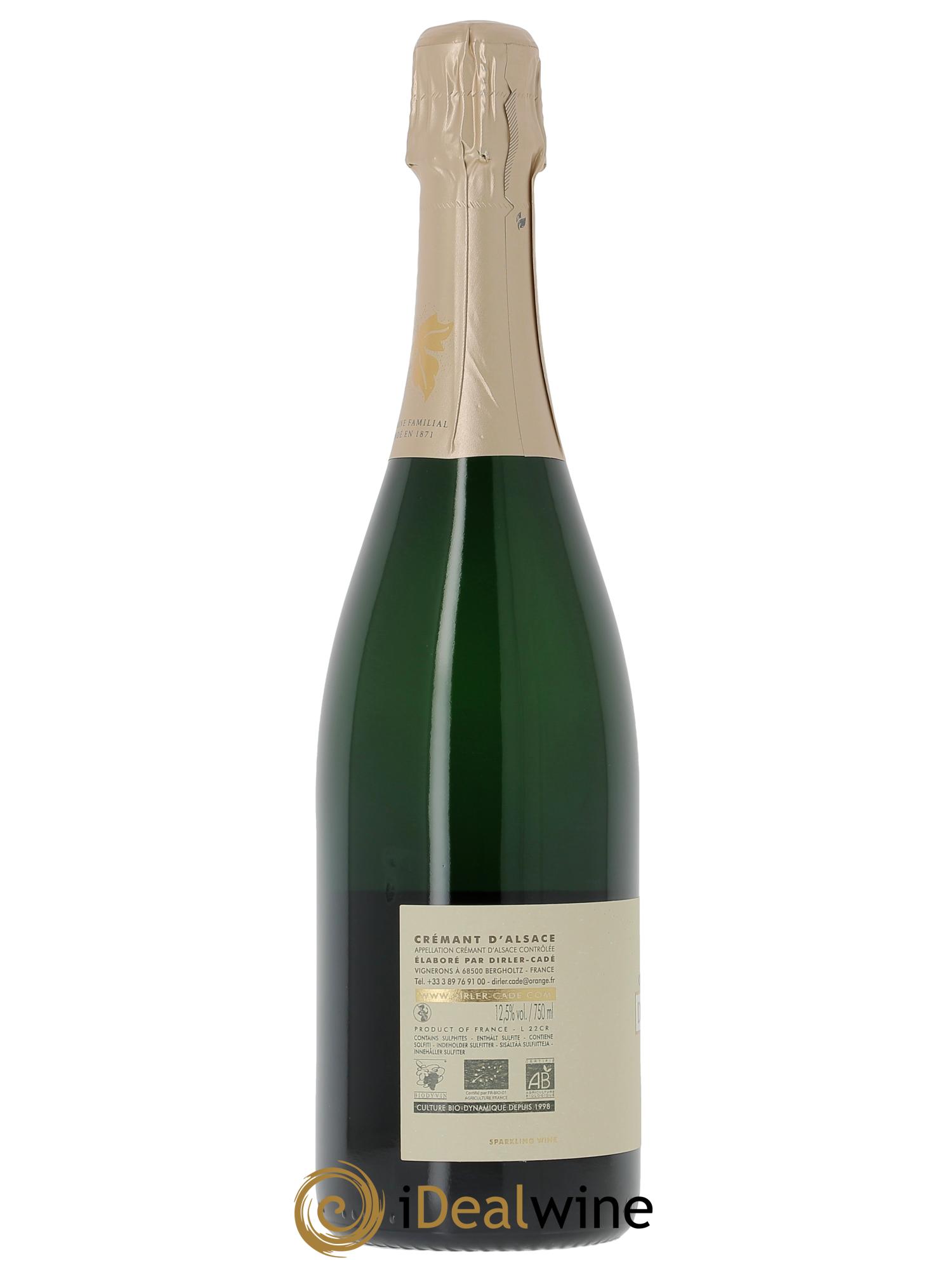 Crémant d'Alsace Brut Nature Dirler-Cadé 2022 - Lotto di 1 bottiglia - 1