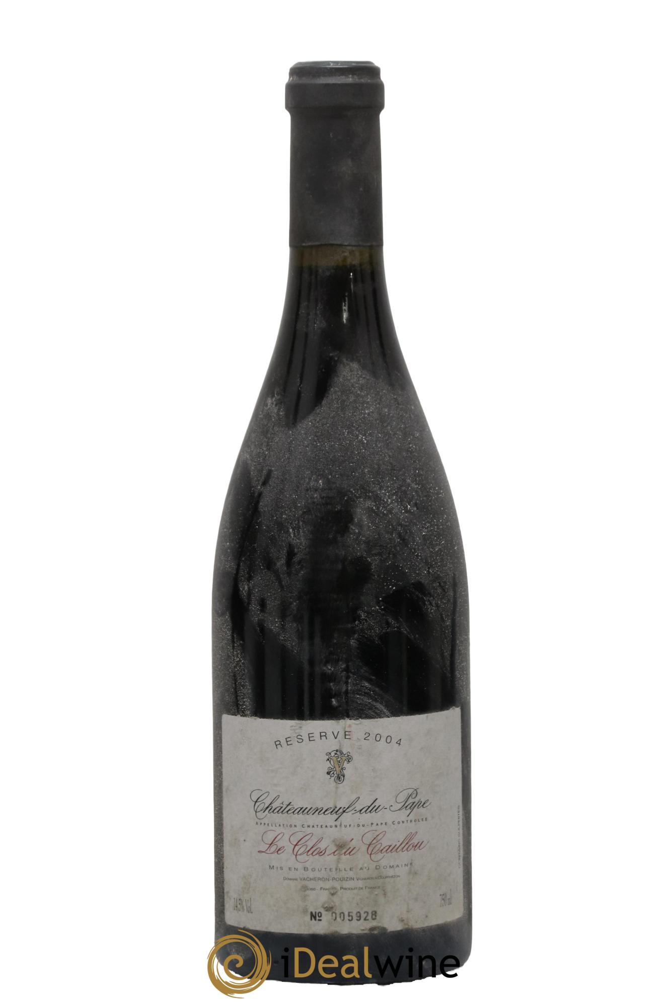Châteauneuf-du-Pape Domaine Le Clos du Caillou Réserve Sylvie Vacheron 2004 - Lot de 1 bouteille - 0