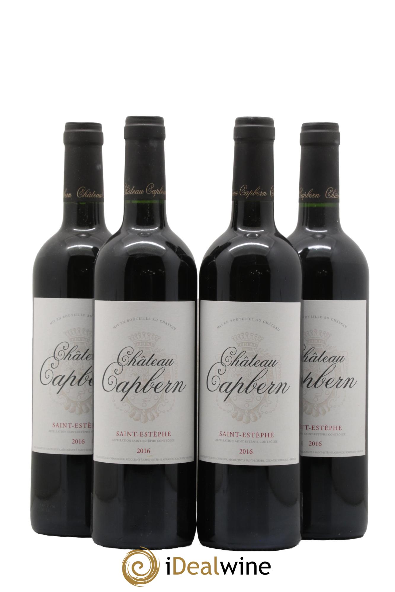 Saint-Estèphe Château Capbern 2016 - Lot de 4 bouteilles - 0
