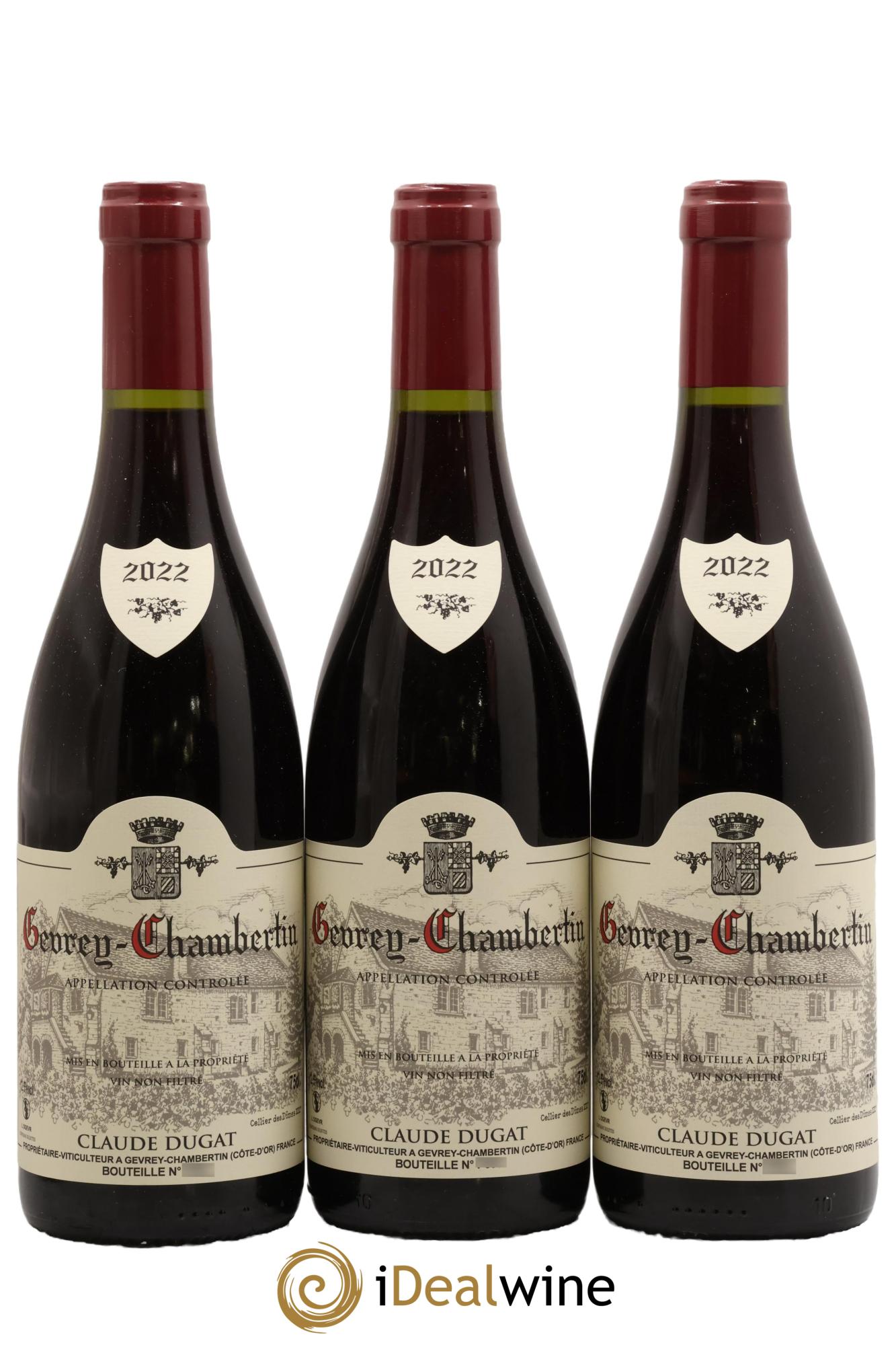 Gevrey-Chambertin Claude Dugat 2022 - Lot de 3 bouteilles - 0