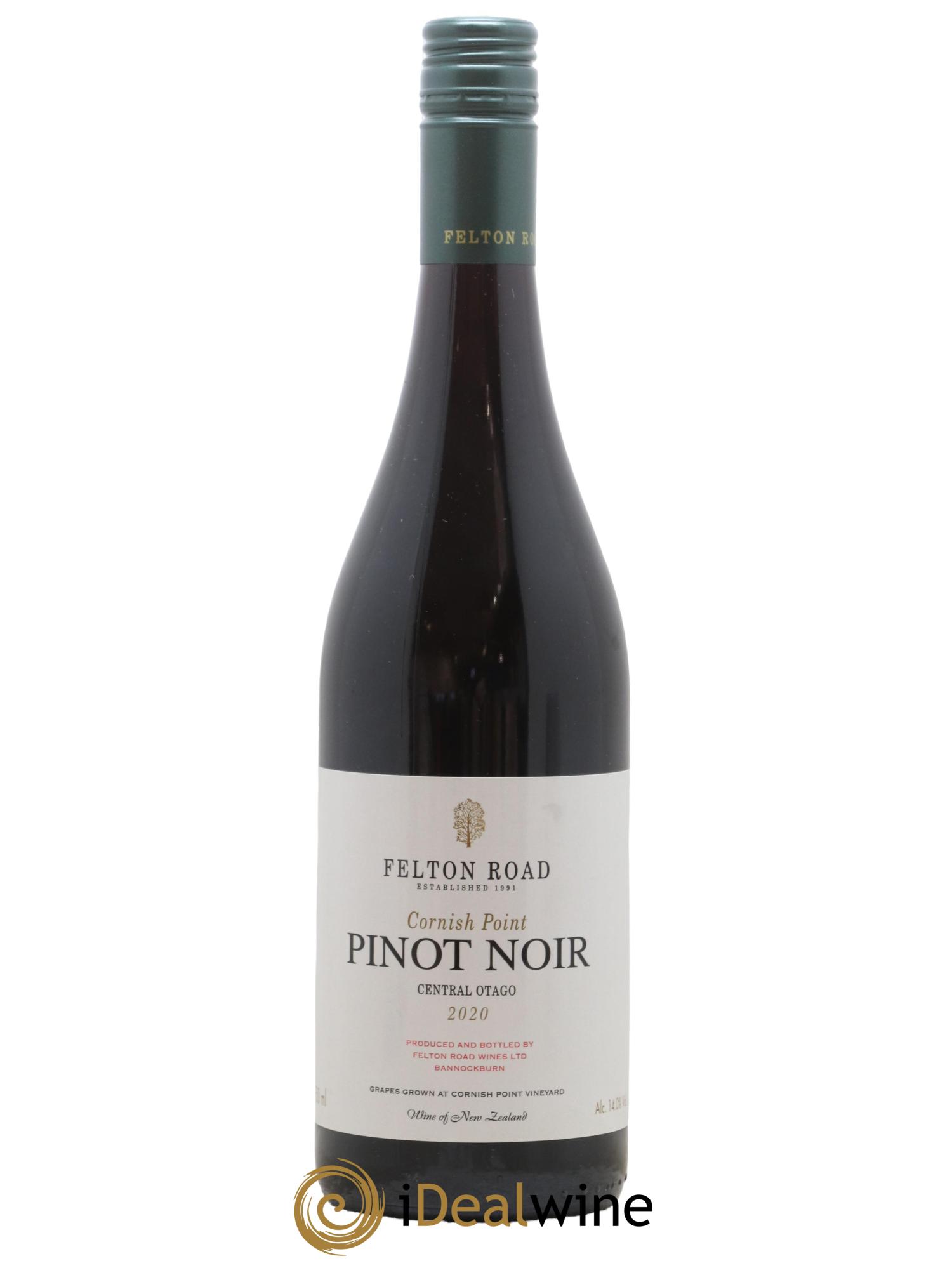 Central Otago Felton Road Cornish Point Pinot Noir 2020 - Lot de 1 bouteille - 0