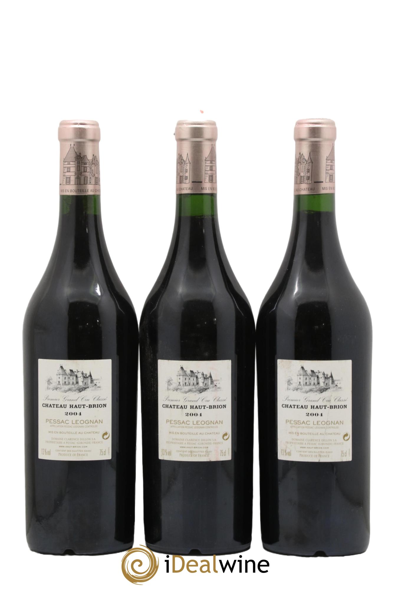 Château Haut Brion 1er Grand Cru Classé 2004 - Lot of 3 bottles - 1