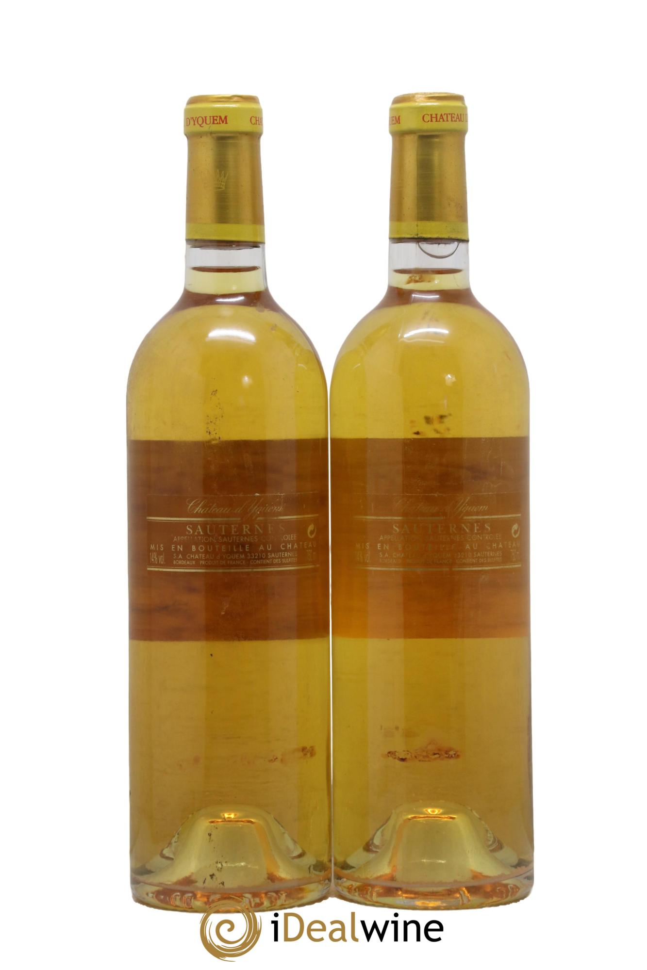 Château d' Yquem 1er Cru Classé Supérieur  2004 - Posten von 2 Flaschen - 1