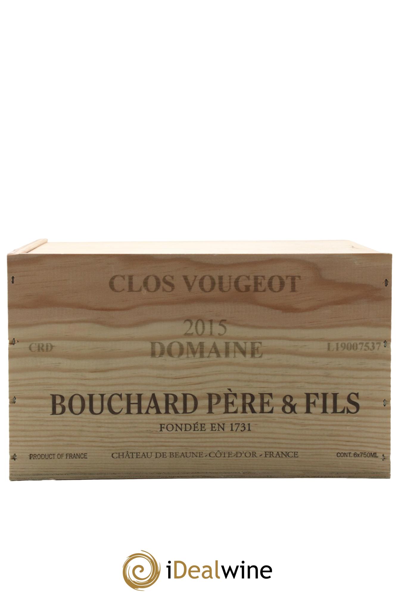 Clos de Vougeot Grand Cru Bouchard Père & Fils 2015 - Lot de 6 bouteilles - 3