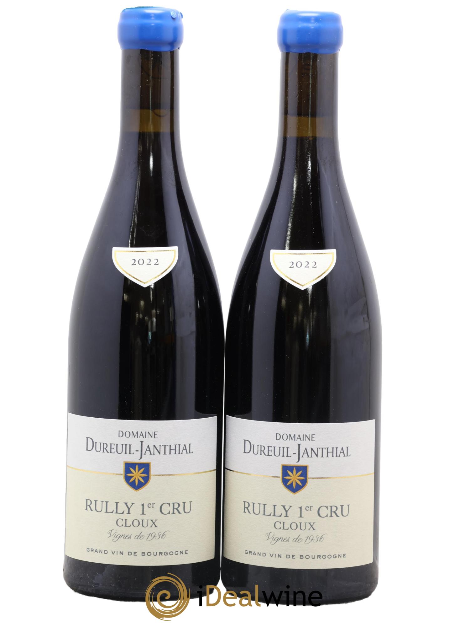 Rully 1er Cru Cloux vignes de 1936 Vincent Dureuil-Janthial 2022 - Posten von 2 Flaschen - 0
