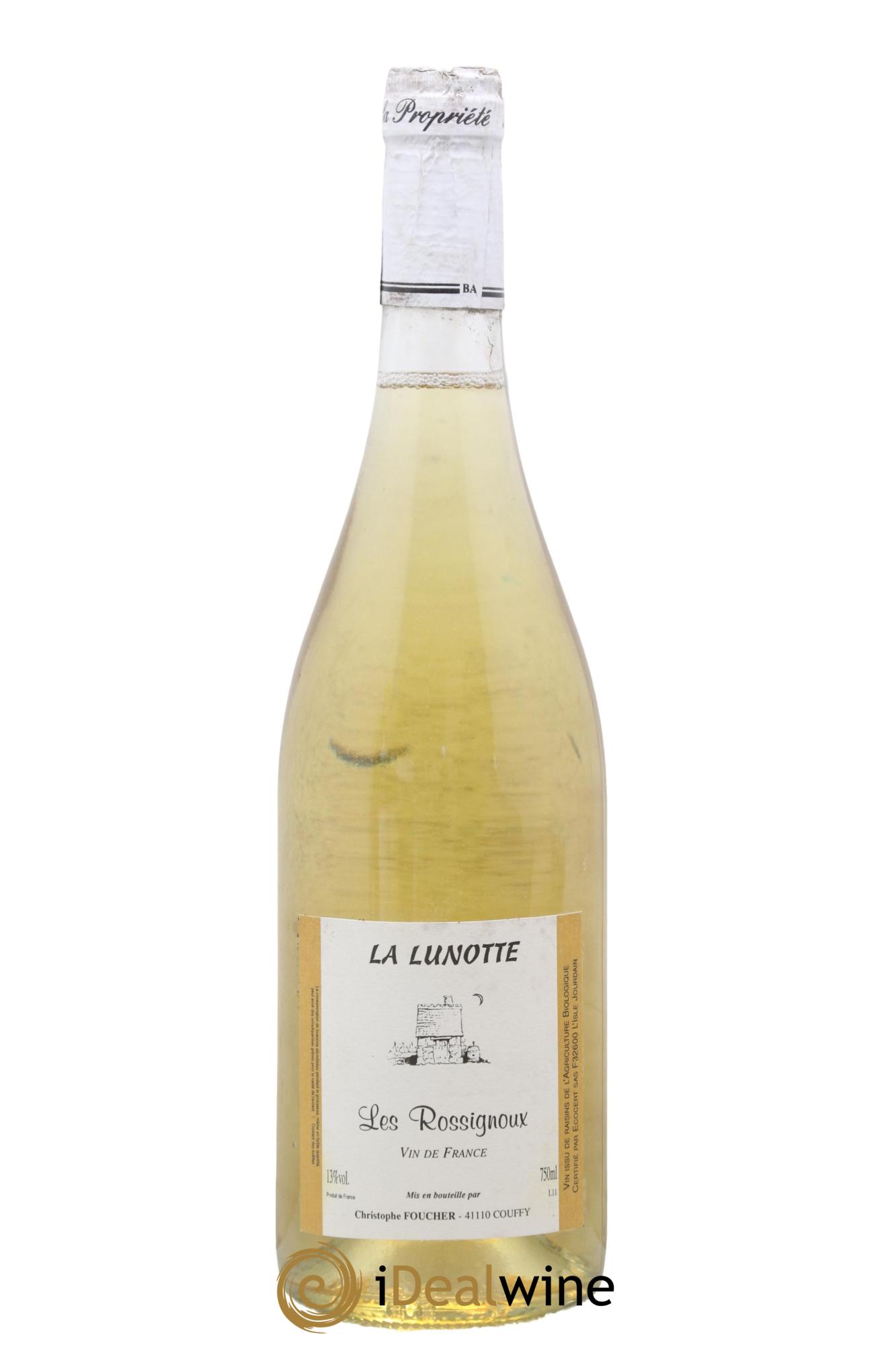 Vin de France Les Rossignoux Lunotte (Domaine de la) 2011 - Lot de 1 bouteille - 0