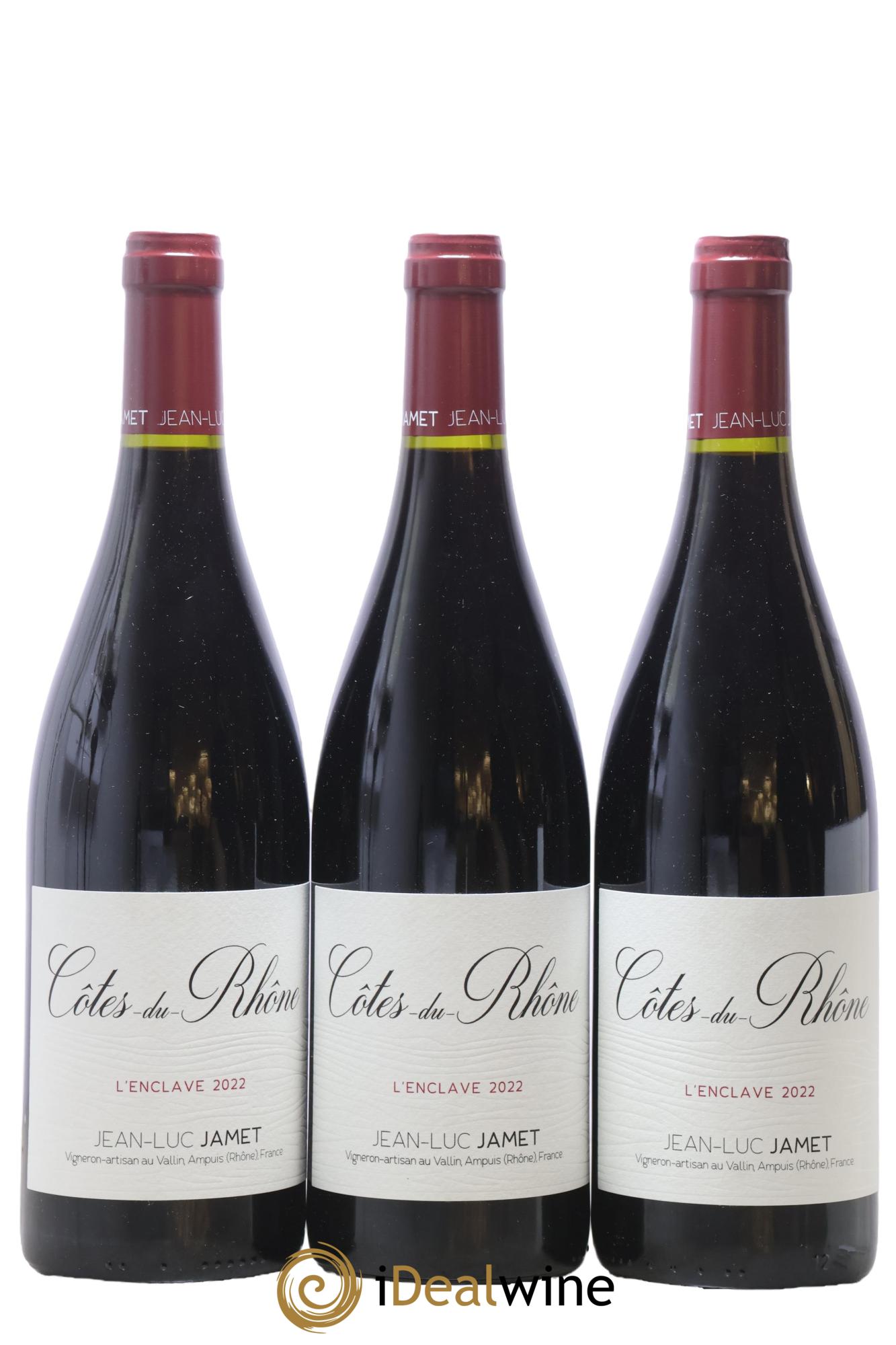 Côtes-du-Rhône L'Enclave Jean-Luc Jamet 2022 - Lot de 3 bouteilles - 0