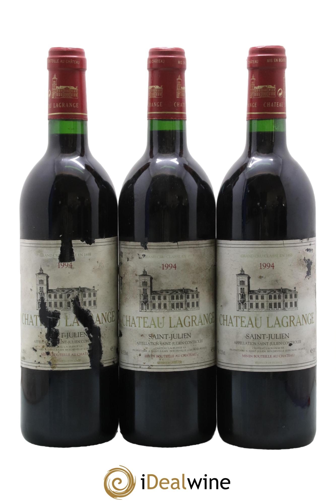 Château Lagrange 3ème Grand Cru Classé 1994 - Lot de 3 bouteilles - 0