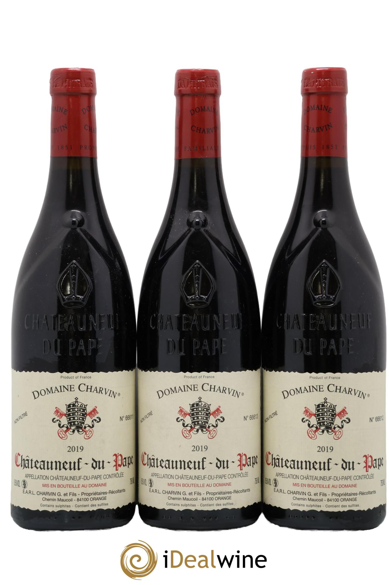 Châteauneuf-du-Pape Charvin (Domaine) 2019 - Lot de 3 bouteilles - 0