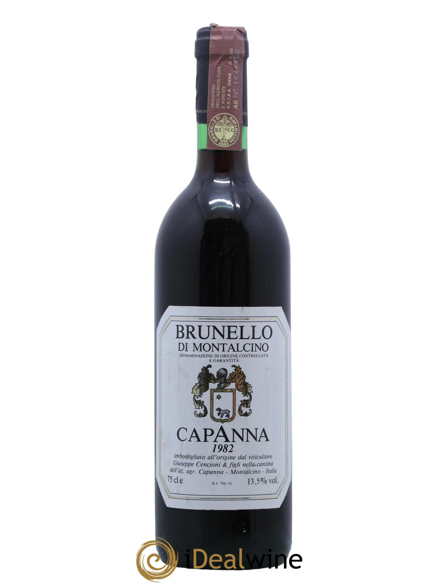 Brunello di Montalcino Capanna 1982 - Lot de 1 bouteille - 0