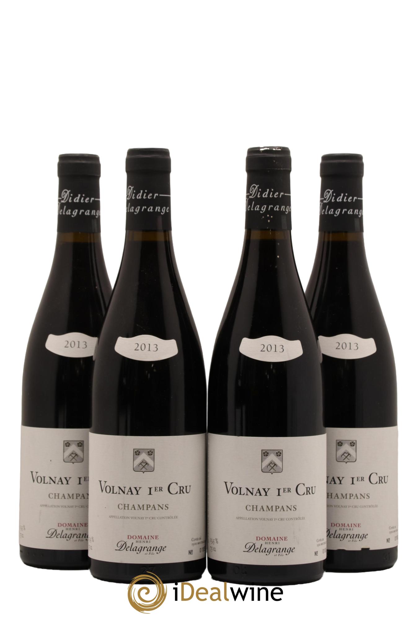 Volnay 1er Cru Champans Domaine Henri Delagrange 2013 - Lot de 4 bouteilles - 0