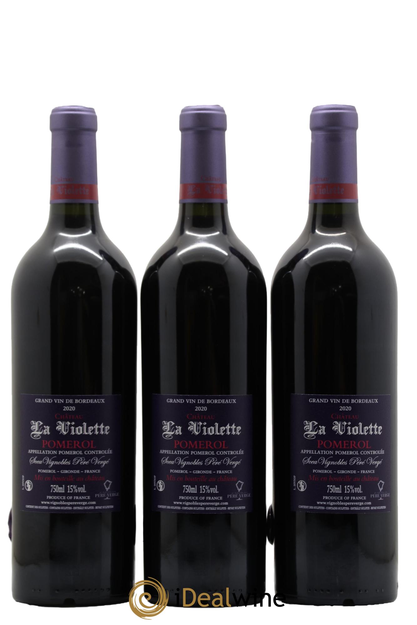 Château la Violette 2020 - Lot de 3 bouteilles - 1