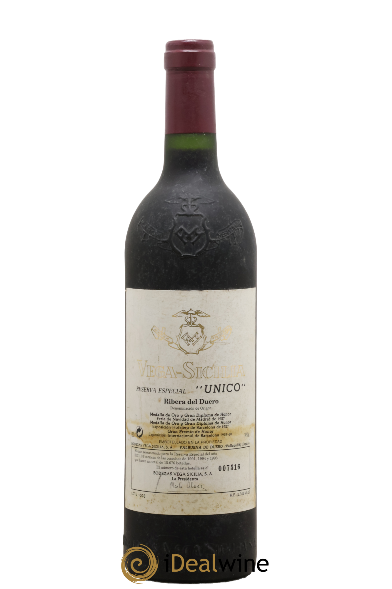 Ribera Del Duero Vega Sicilia Unico Reserva Especial Famille Alvarez - Posten von 1 Flasche - 0