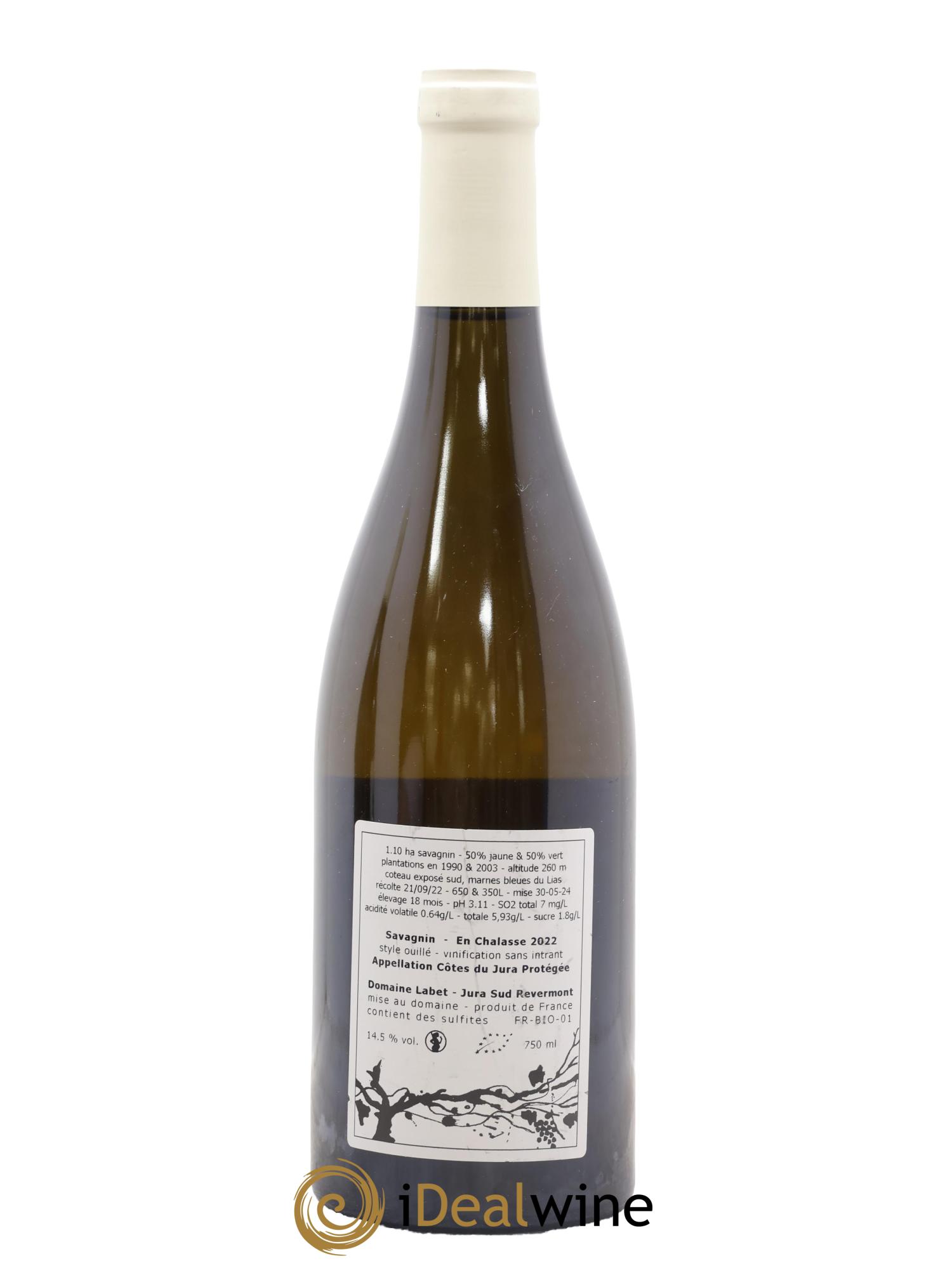 Côtes du Jura Savagnin en Chalasse Romain - Julien  - Charline Labet 2022 - Lot de 1 bouteille - 1