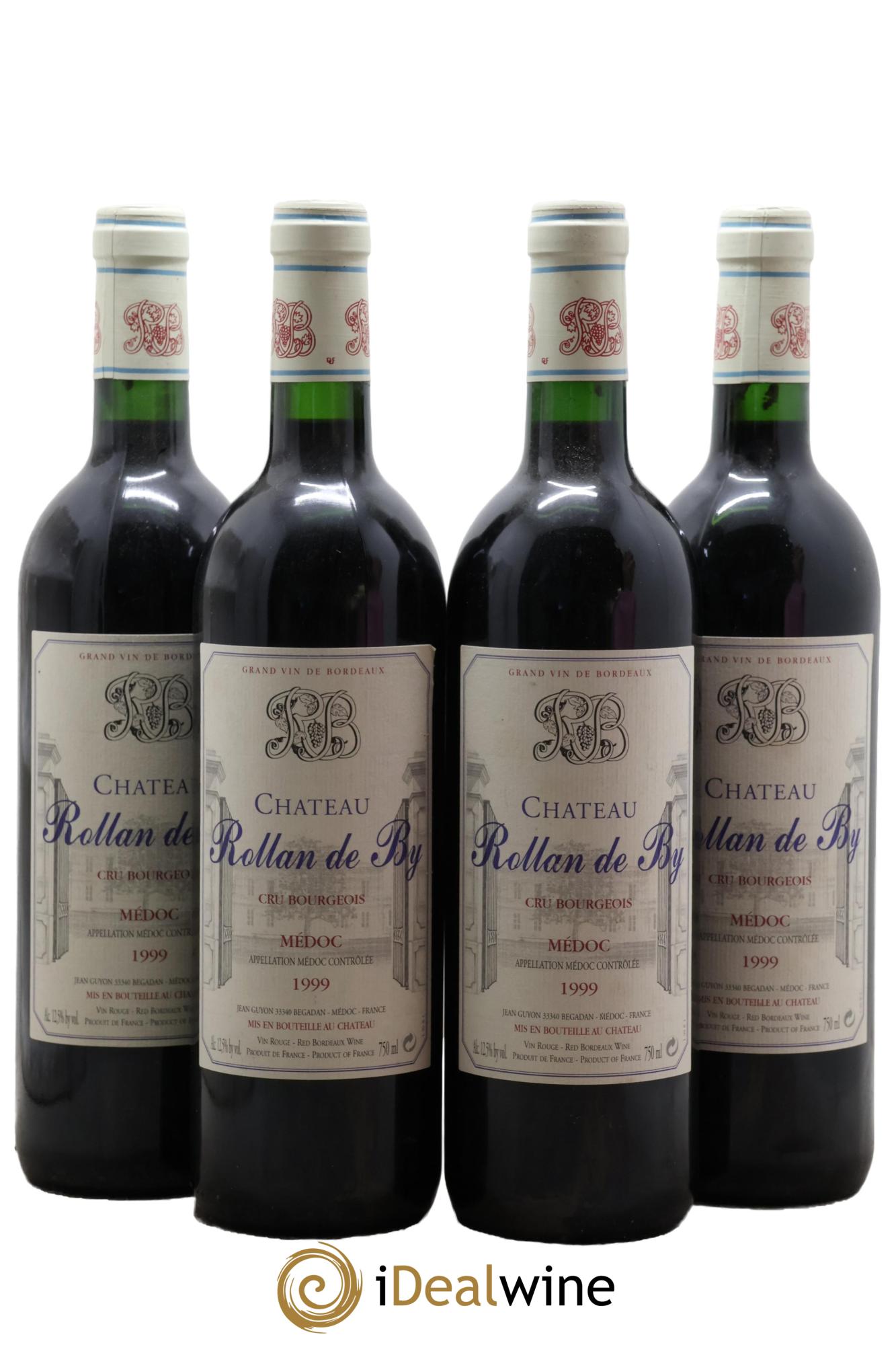Château Rollan de By Cru Bourgeois 1999 - Lot de 4 bouteilles - 0
