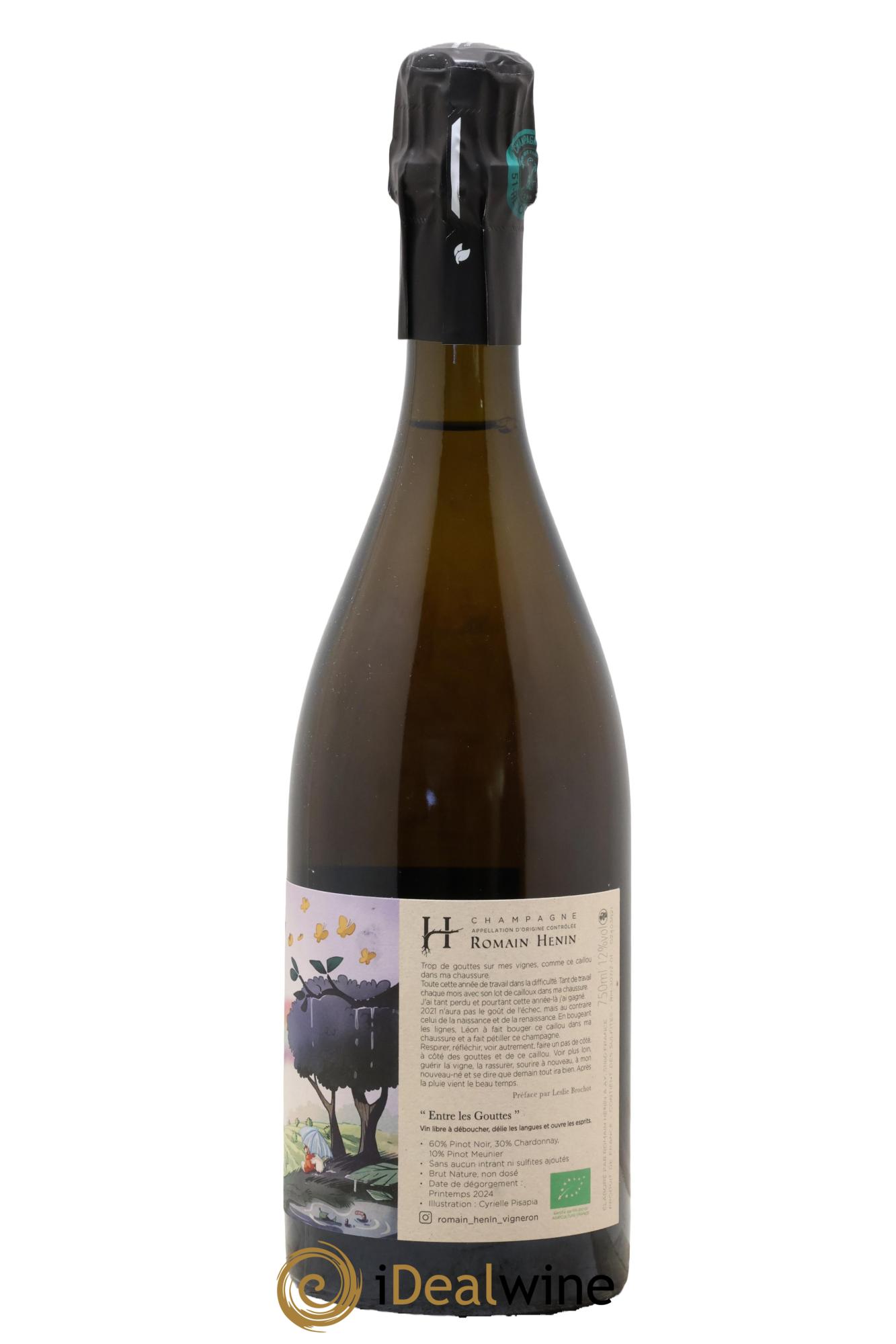 Entre les Gouttes Romain Henin - Lot de 1 bouteille - 1