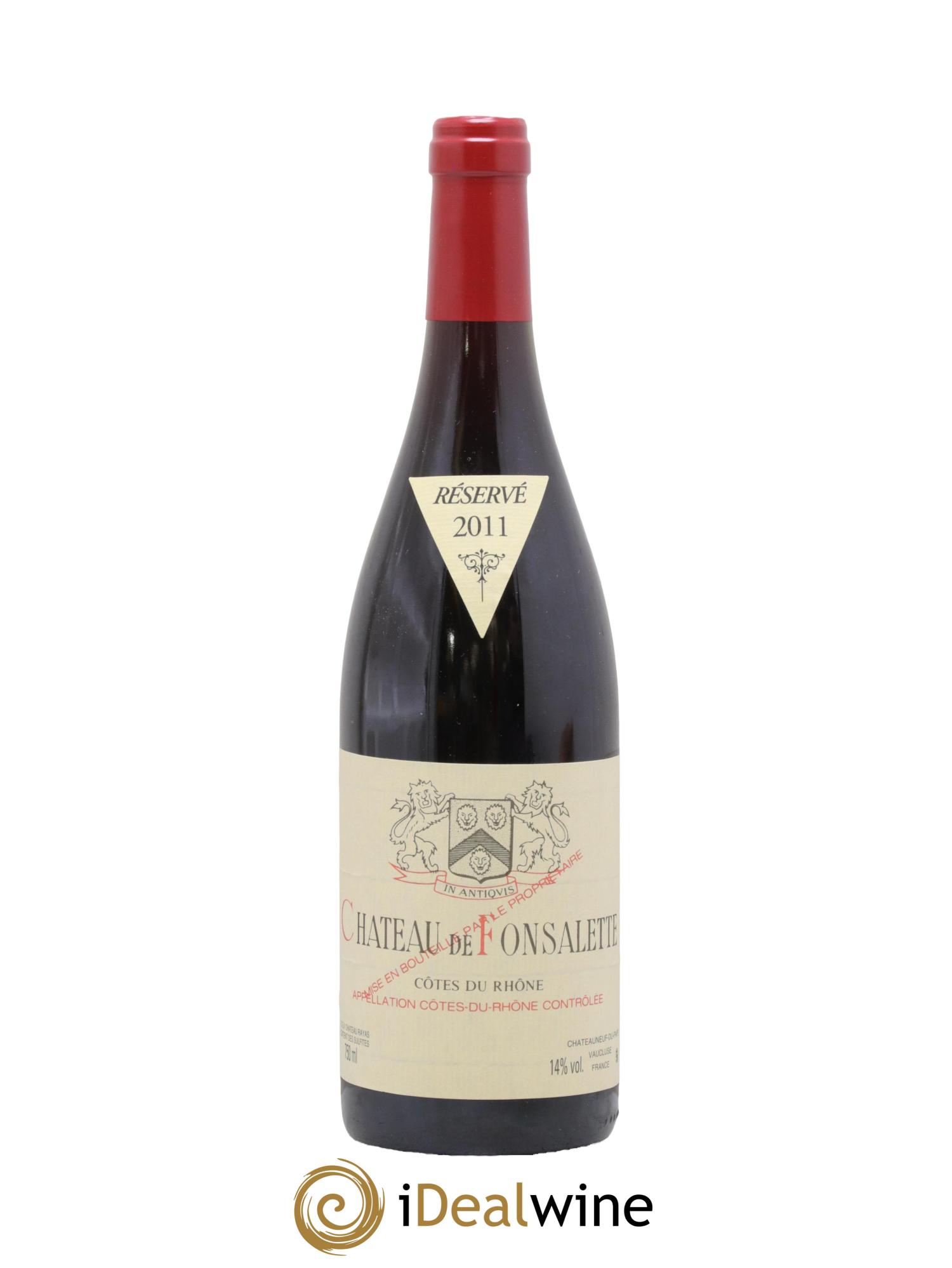 Côtes-du-Rhône Château de Fonsalette Emmanuel Reynaud 2011 - Lot of 1 bottle - 0