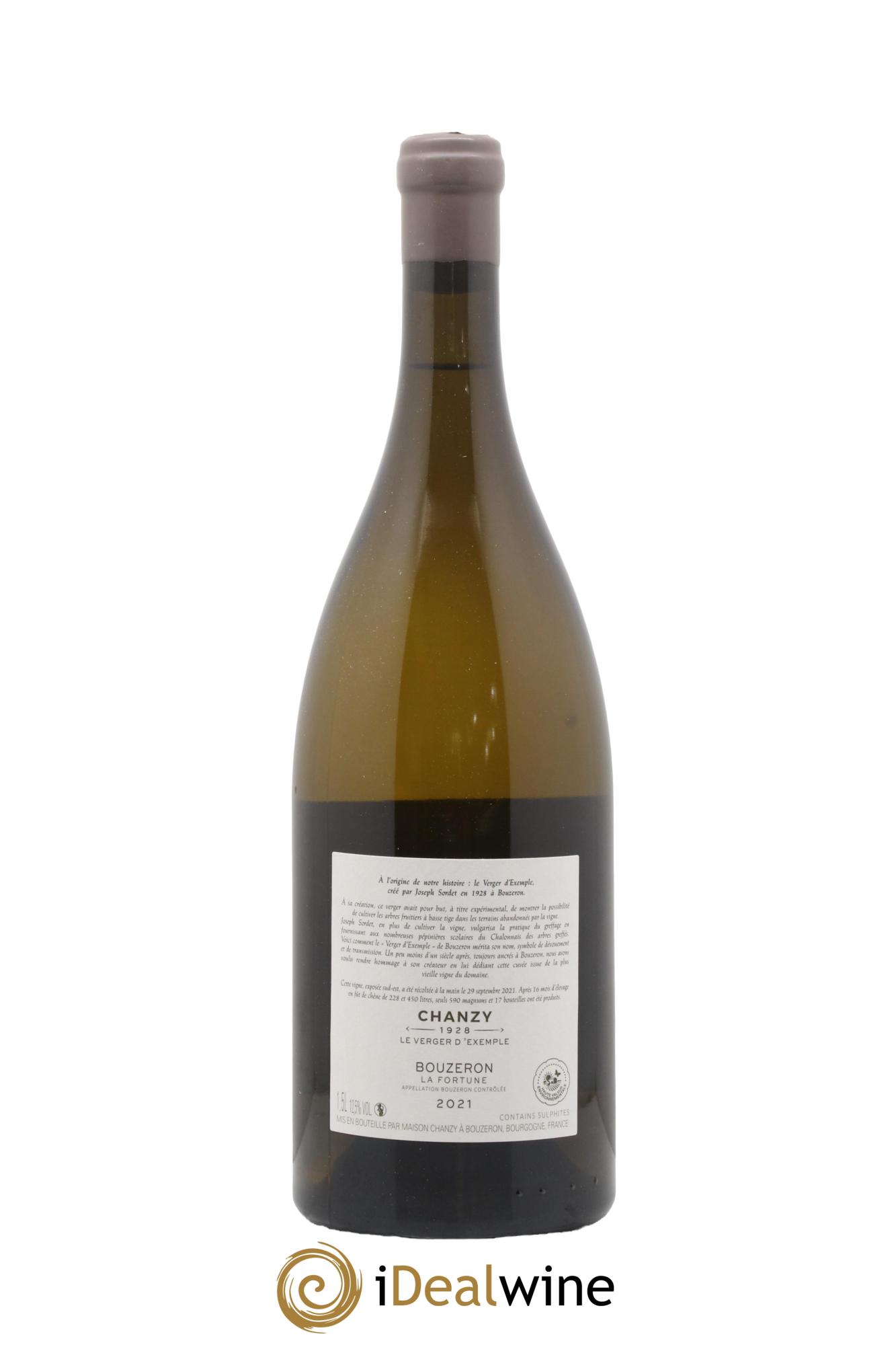 Bouzeron La Fortune Hommage à Joseph Sordet Maison Chanzy 2021 - Lot de 1 magnum - 2