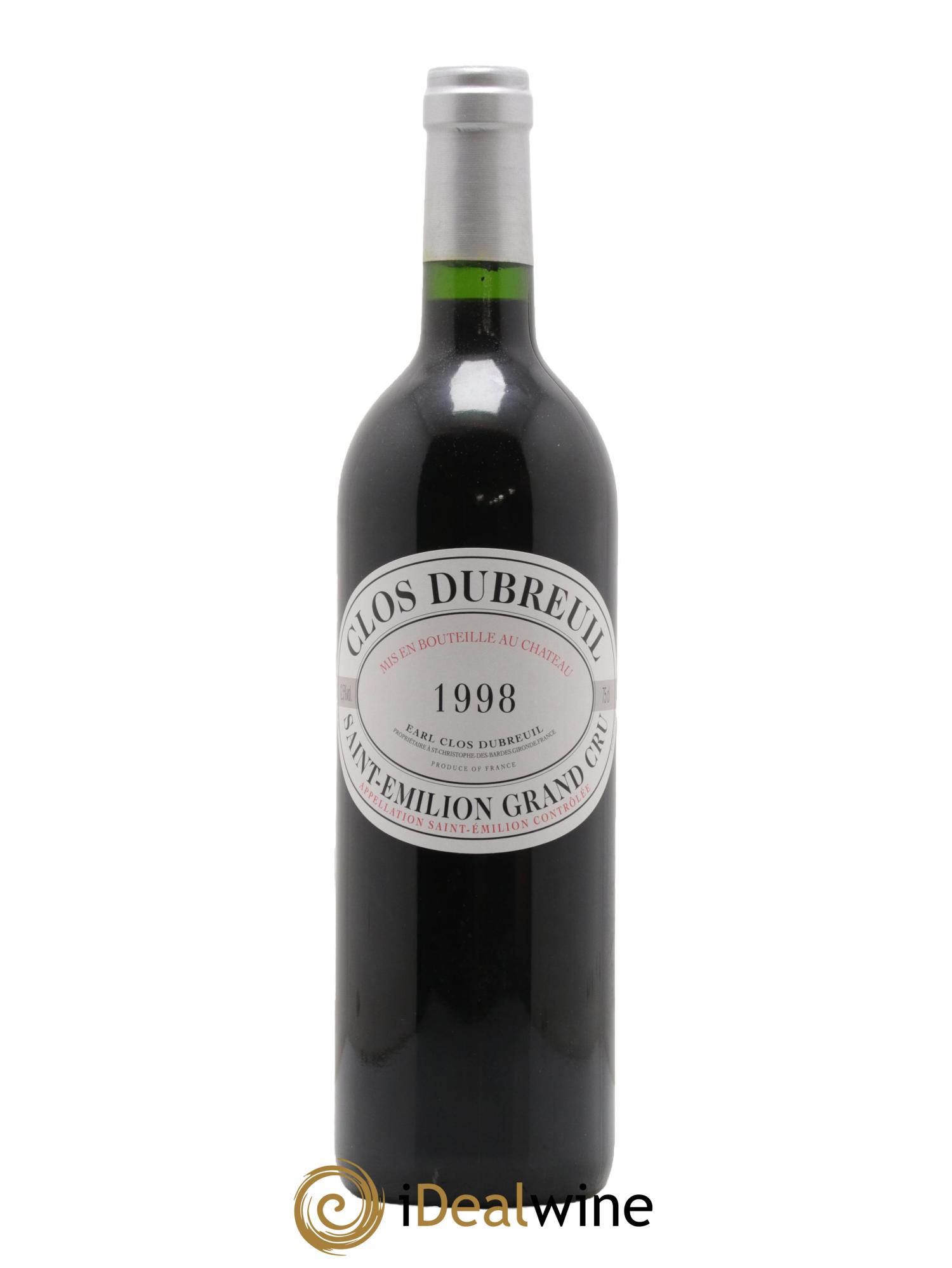 Clos Dubreuil Grand Cru Classé 1998 - Lot de 1 bouteille - 0