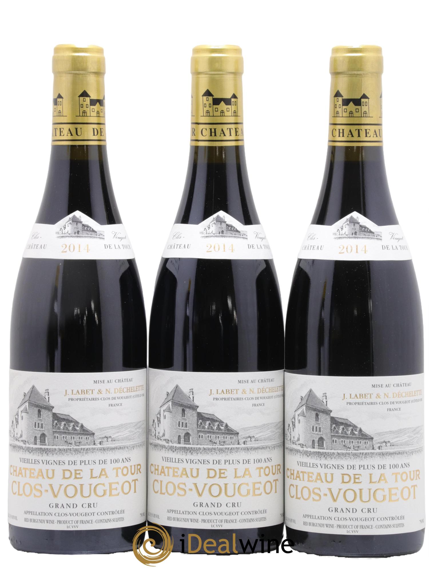 Clos de Vougeot Grand Cru Vieilles Vignes Château de La Tour 2014 - Lotto di 6 bottiglie - 3