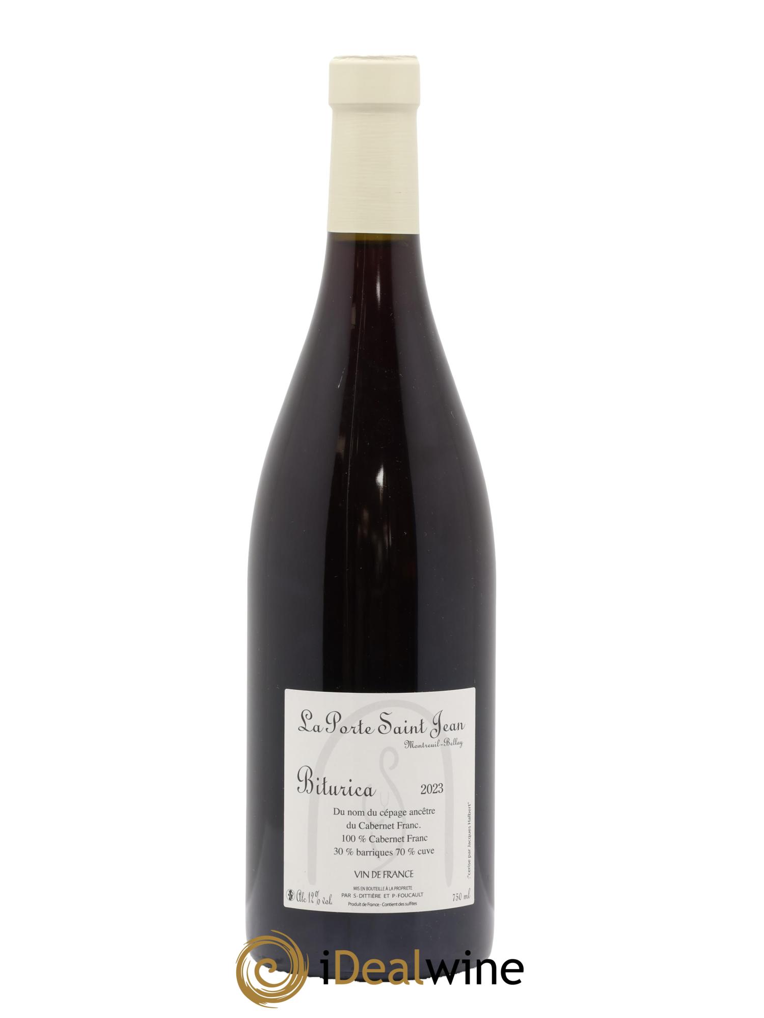 Vin de France Biturica La Porte Saint-Jean 2023 - Lot de 1 bouteille - 1