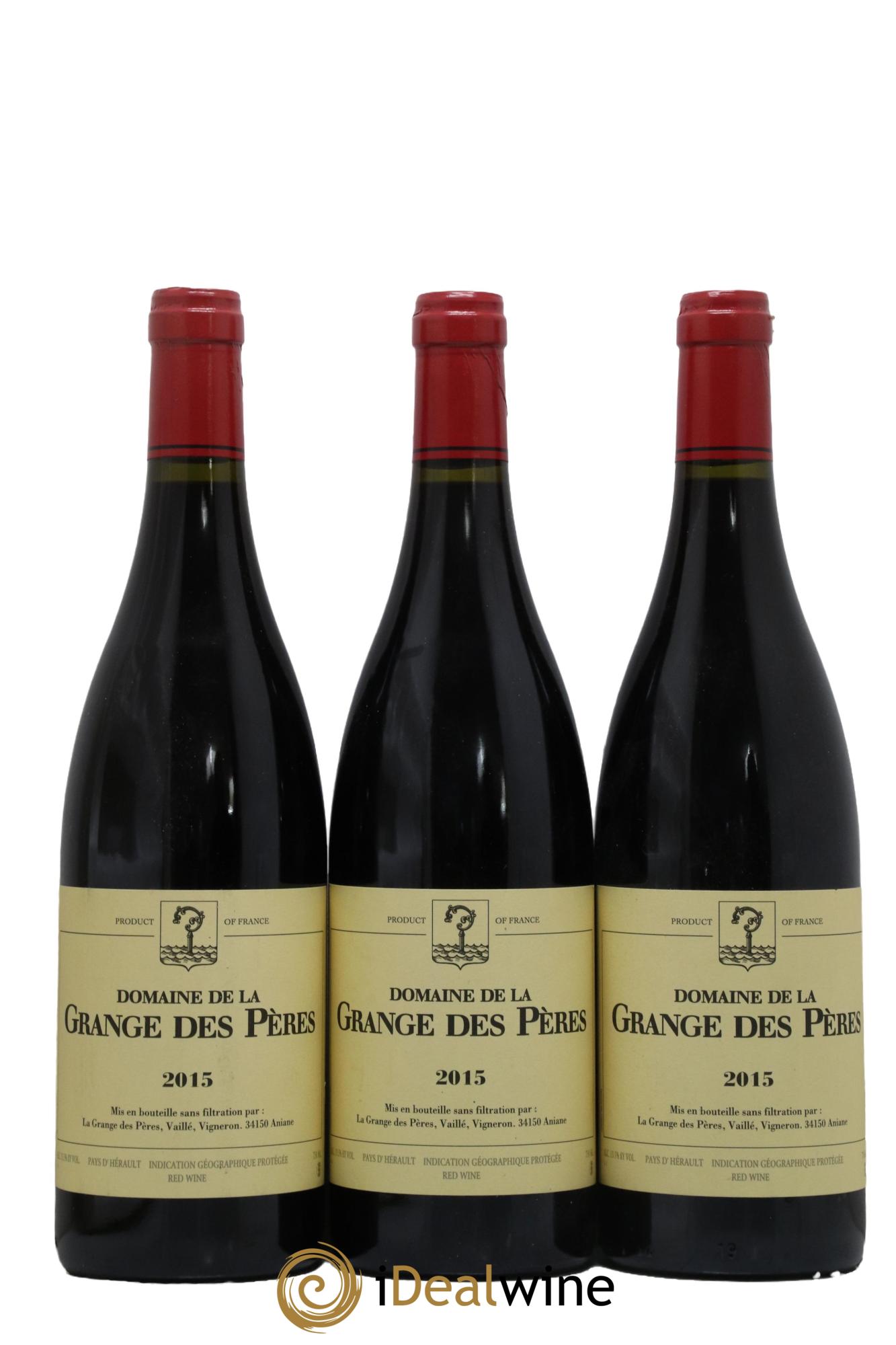 IGP Pays d'Hérault Grange des Pères Laurent Vaillé 2015 - Lot de 3 bouteilles - 0