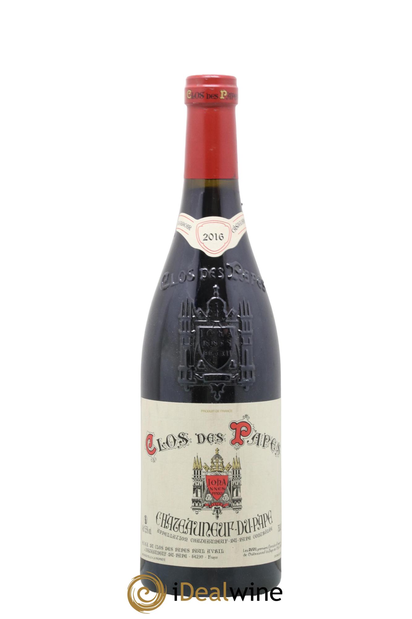 Châteauneuf-du-Pape Clos des Papes - Paul Avril 2016 - Lot de 1 bouteille - 0
