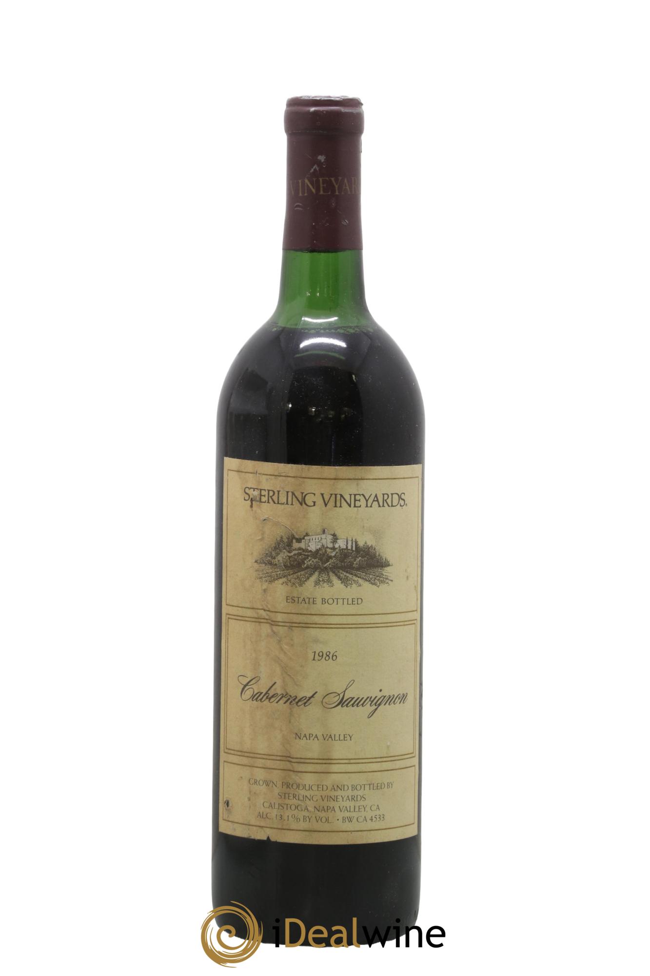 USA Napa Valley Cabernet Sauvignon Sterling Vineyards 1986 - Posten von 1 Flasche - 0