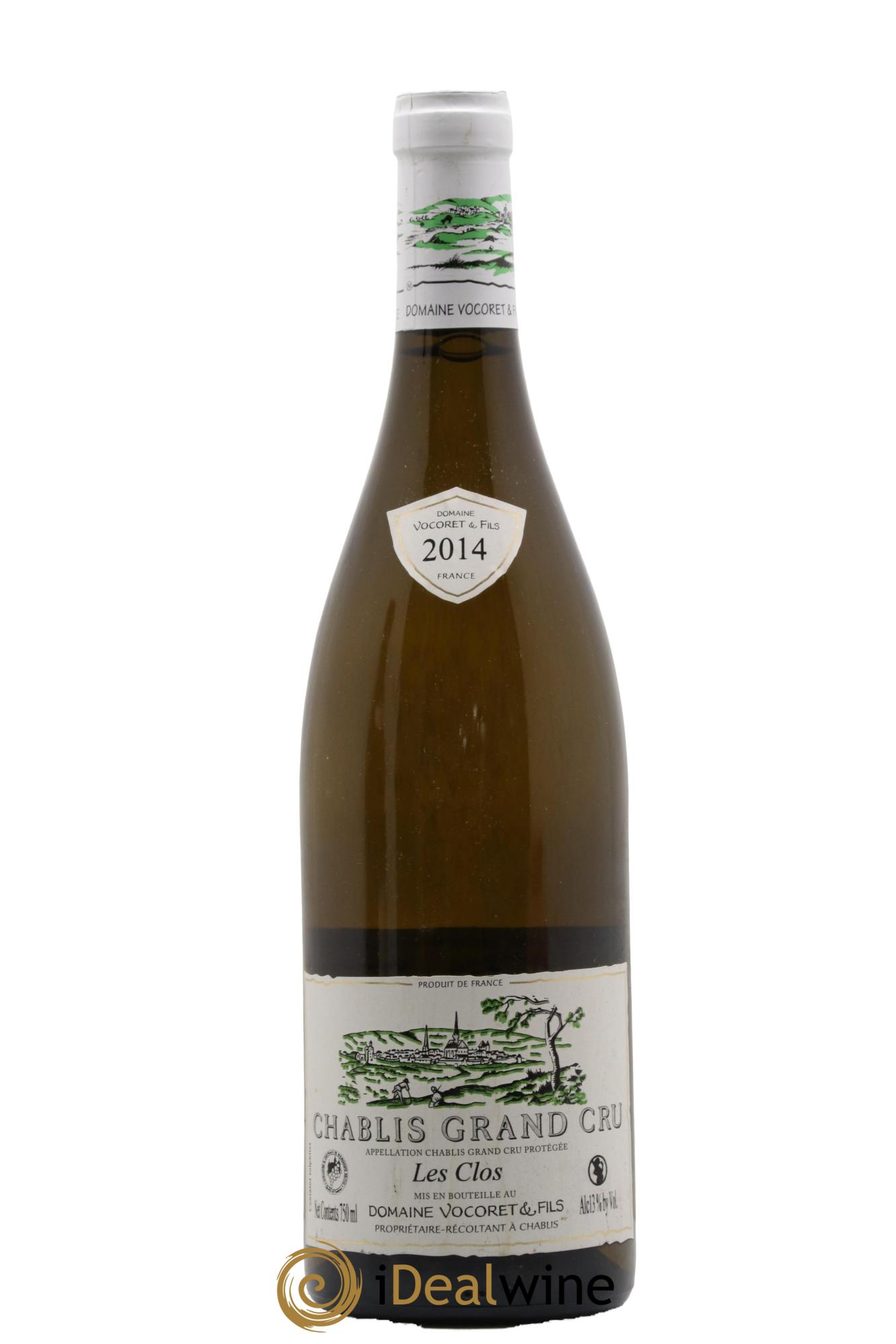 Chablis Grand Cru Les Clos Vocoret & Fils 2014 - Lot de 1 bouteille - 0
