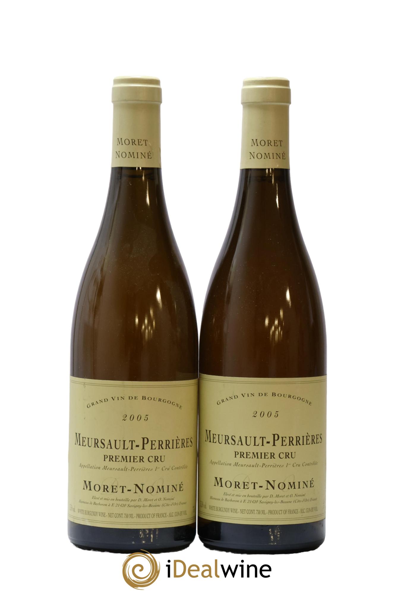 Meursault 1er Cru Perrières Moret Nominé 2005 - Lot de 2 bouteilles - 0