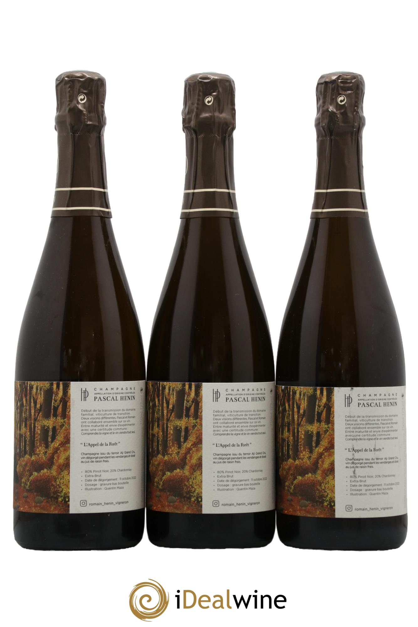 L'Appel de la Fôret Romain Henin - Lot de 3 bouteilles - 0