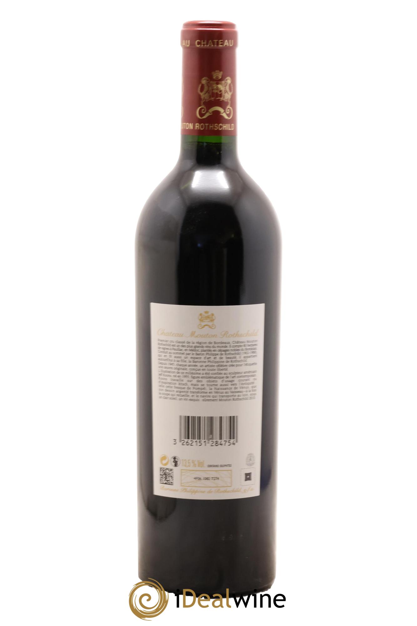 Château Mouton Rothschild 1er Grand Cru Classé 2010 - Lot de 1 bouteille - 1