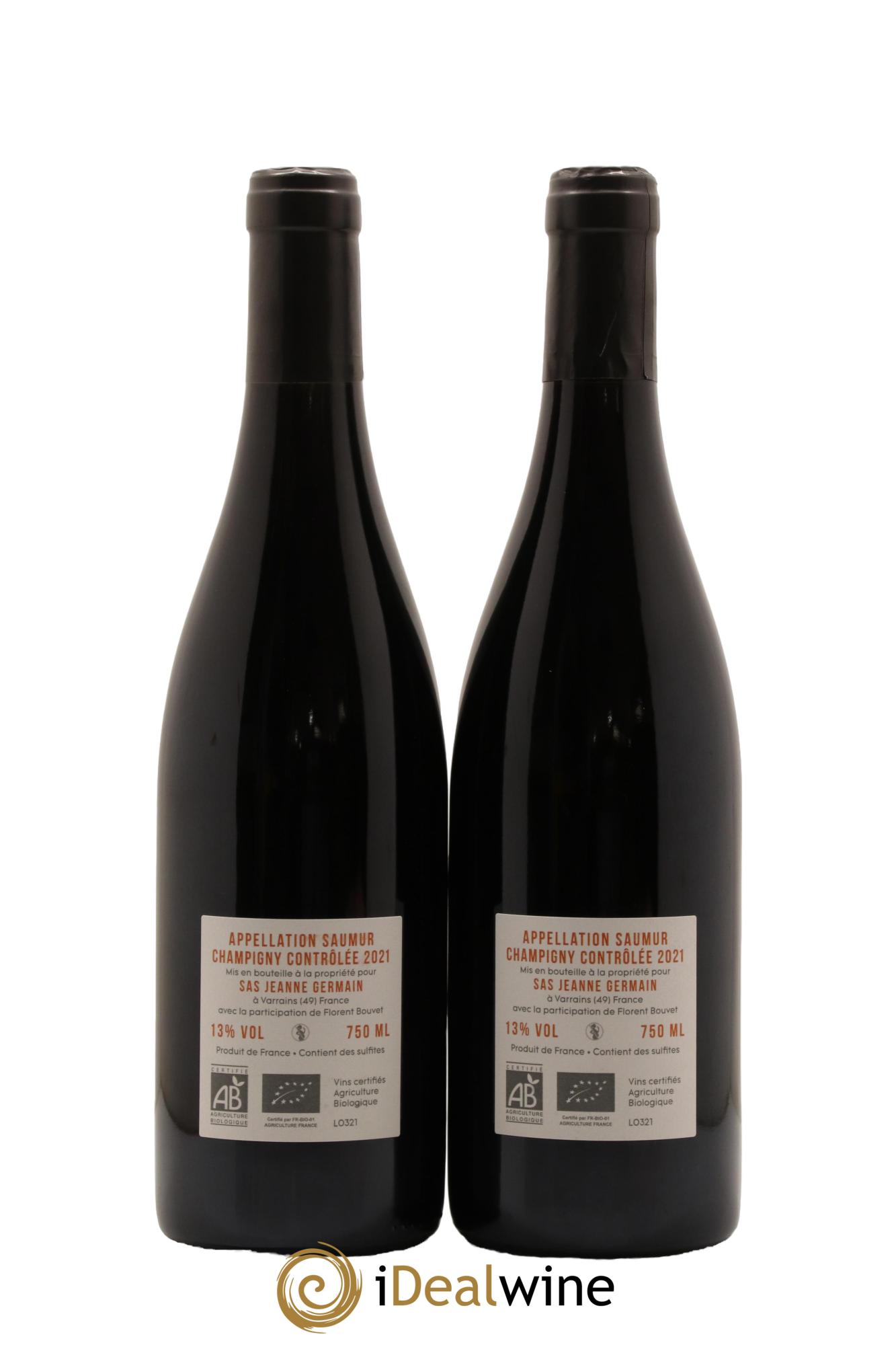 Saumur-Champigny La Foulee Jeanne Germain 2021 - Lot of 2 bottles - 1
